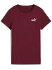 t-shirt-girocollo-puma-da-donna-bordeaux