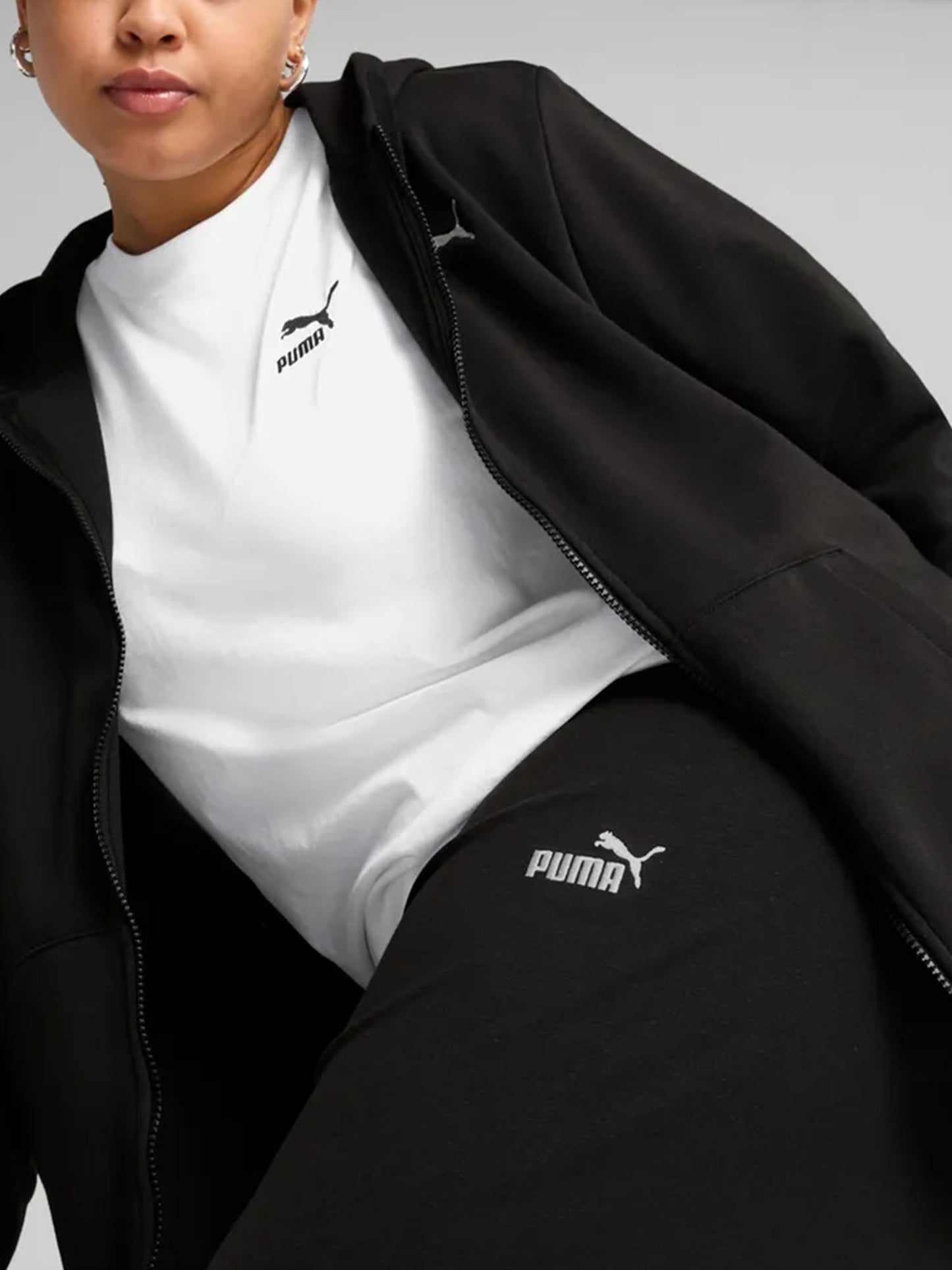 Leggings Essentials High-Waist donna neri per uso sportivo