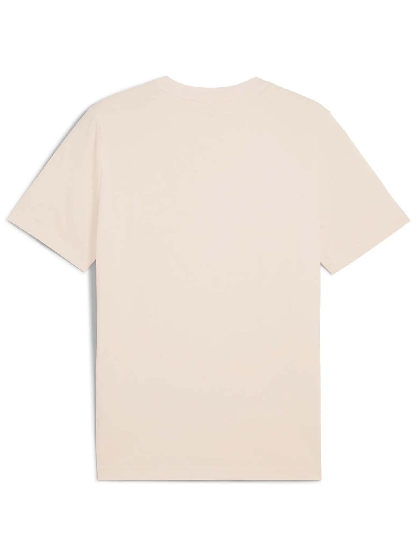 Puma Essentials, t-shirt girocollo sportiva beige da uomo