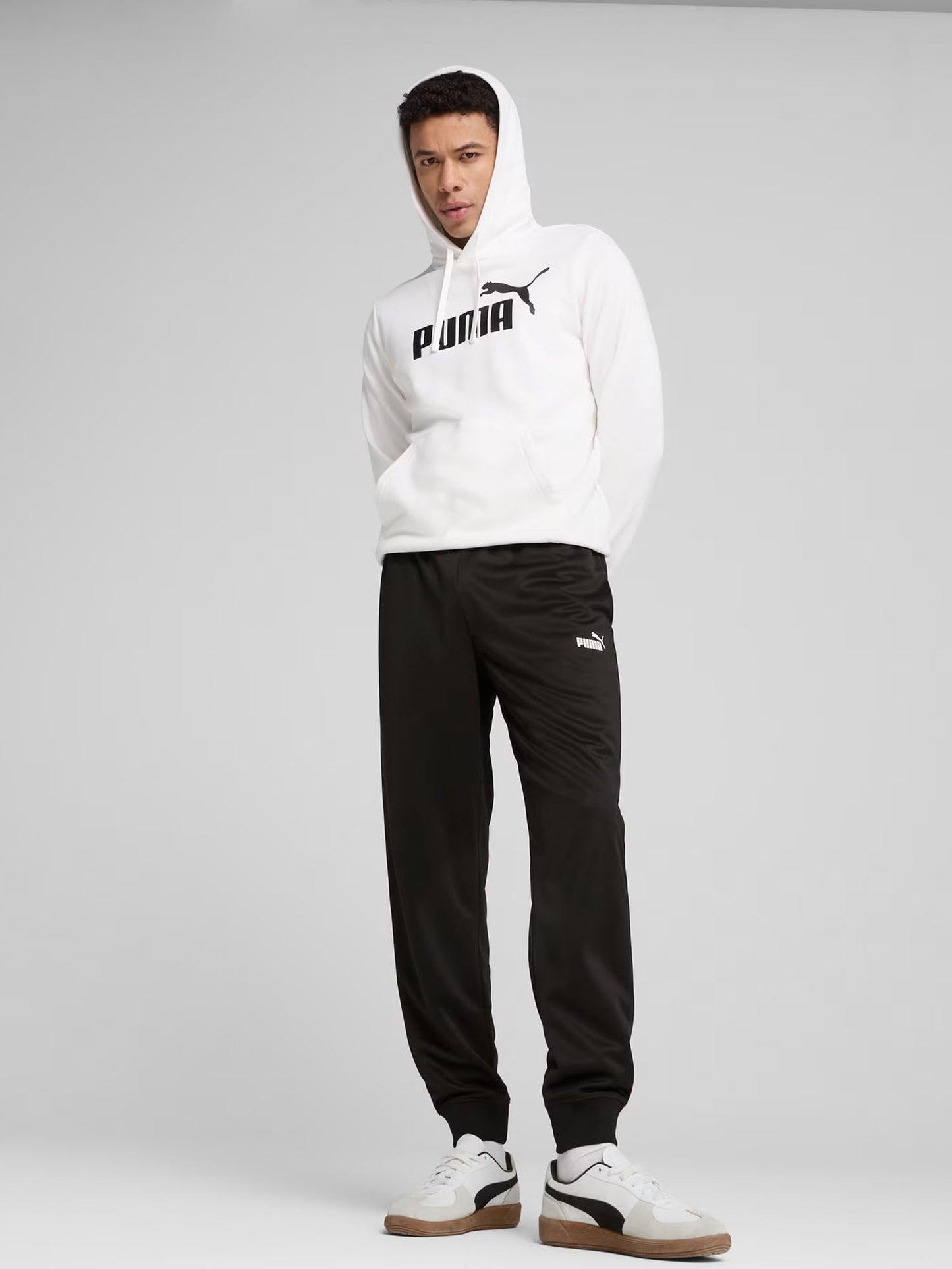 FELPA CON CAPPUCCIO PUMA UOMO BIANCO