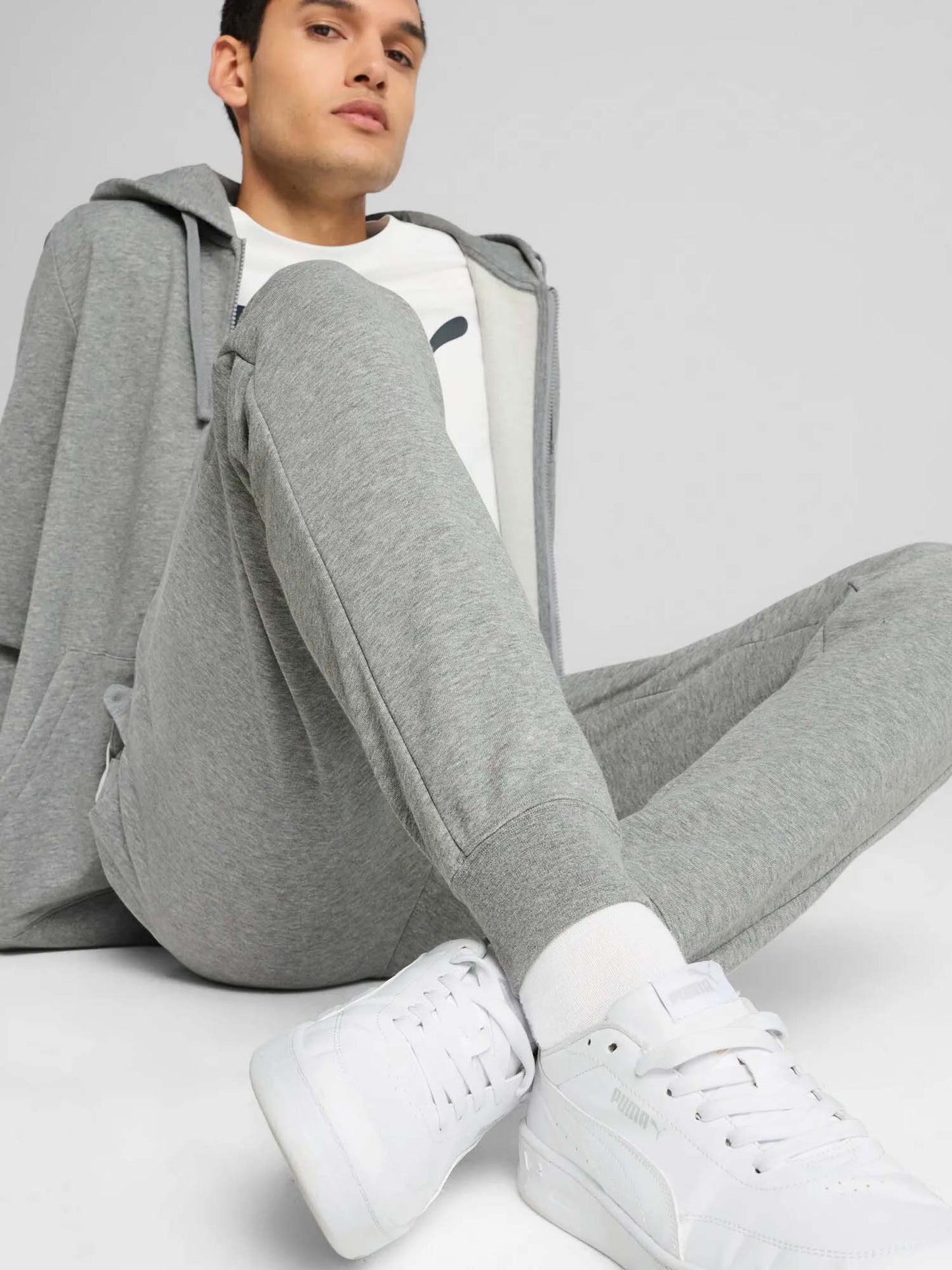 PANTALONE TUTA SLIM FT PUMA DA UOMO GRIGIO