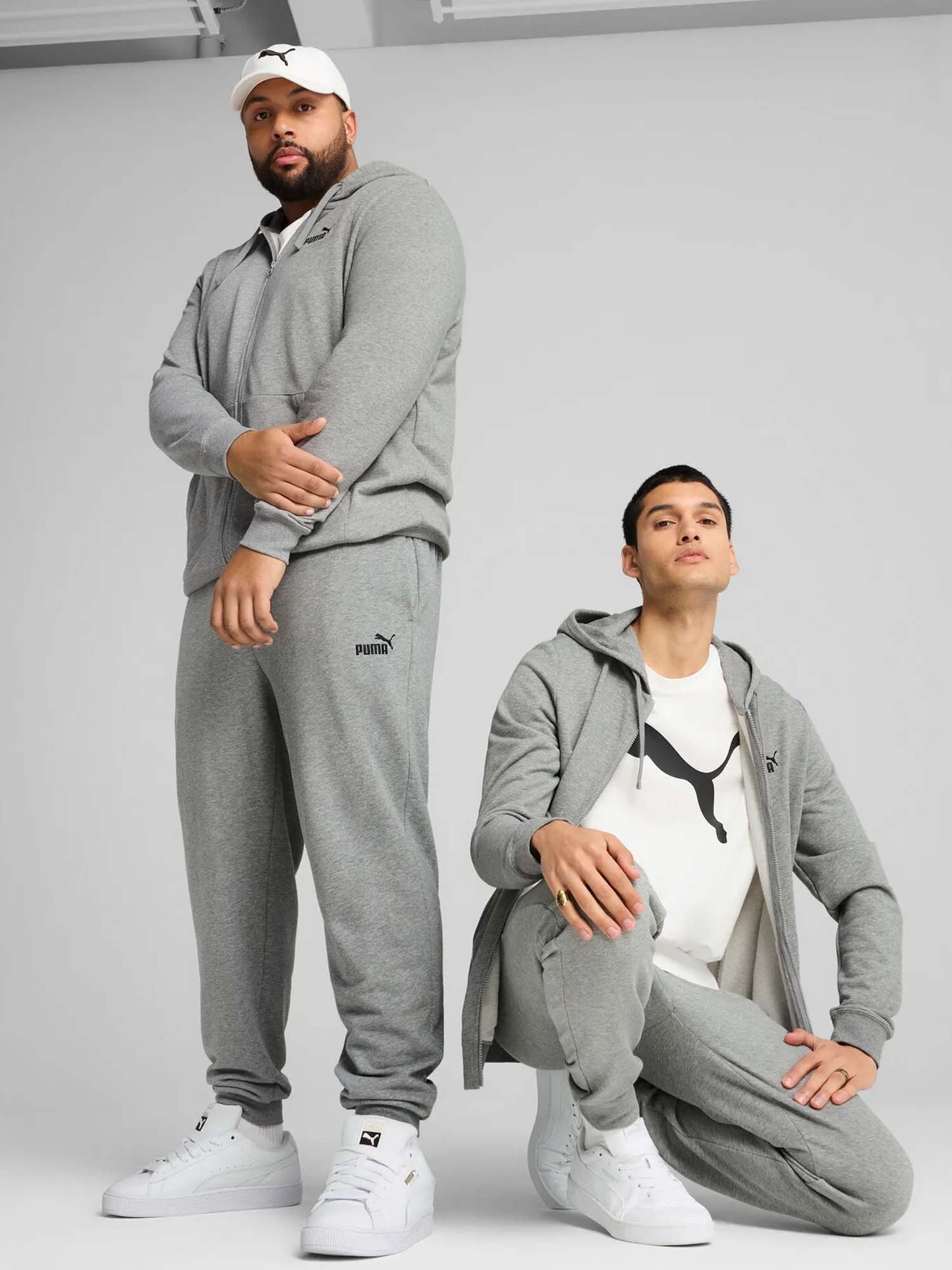 PANTALONE TUTA SLIM FT PUMA DA UOMO GRIGIO