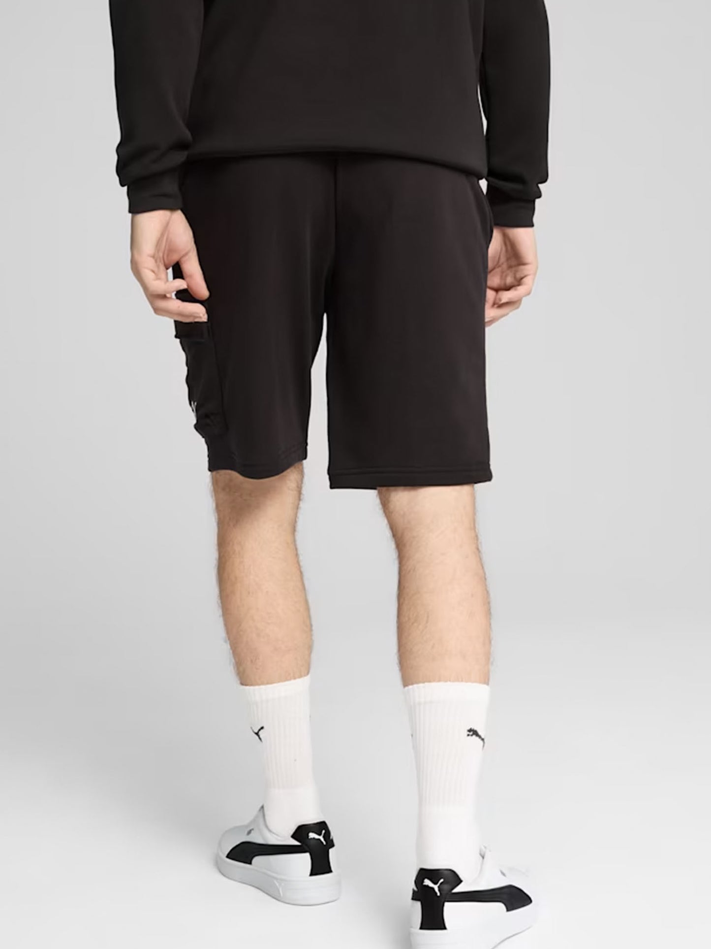 Shorts cargo Essentials No. 1 Logo di Puma da uomo nero