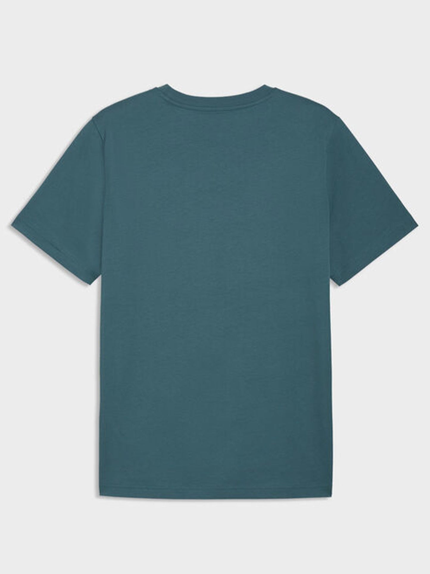 T-shirt Essentials Puma uomo verde con piccolo logo ricamato