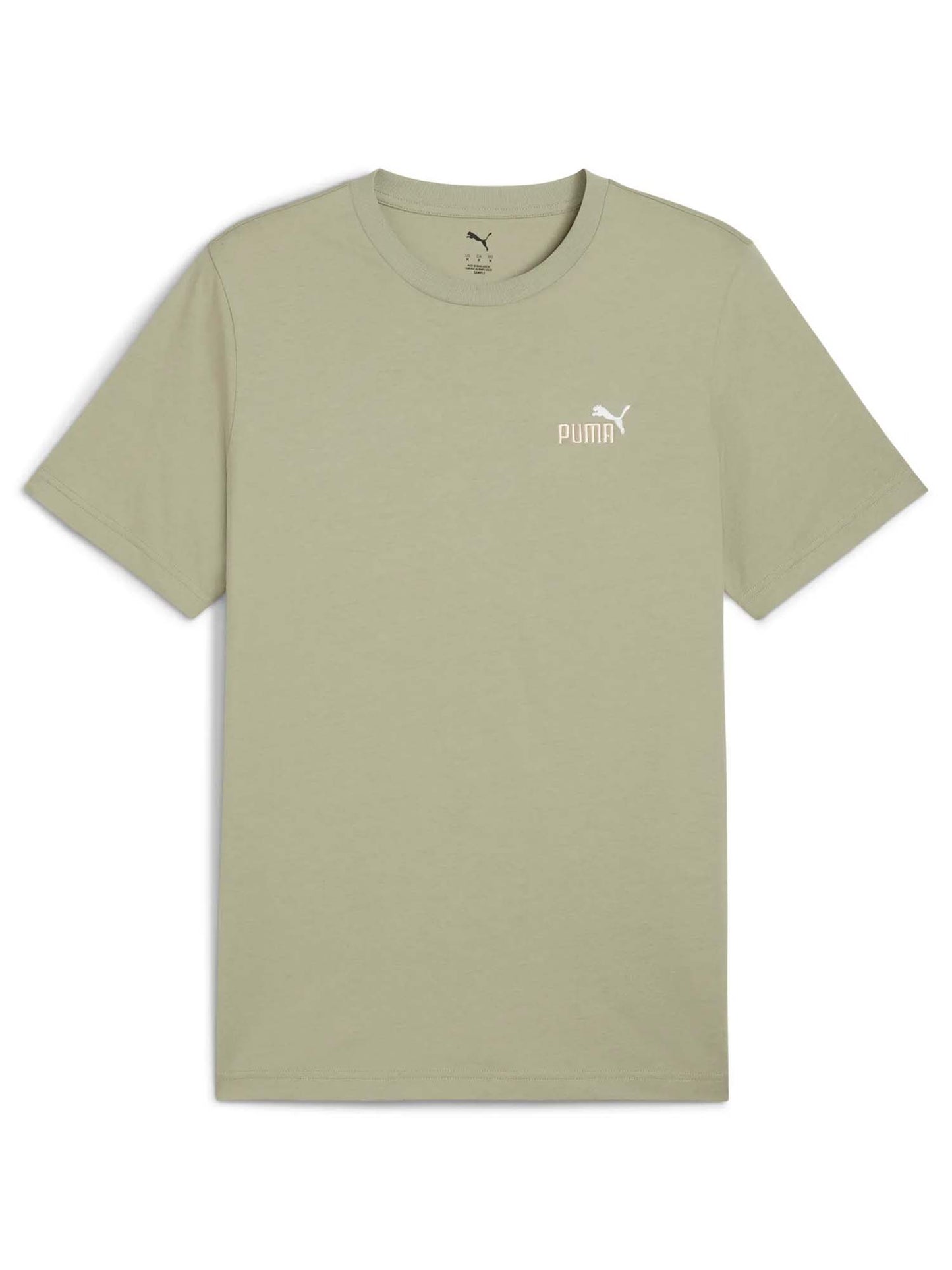 T-SHIRT ESSENTIALS CON LOGO BICOLORE PUMA DA UOMO SALVIA