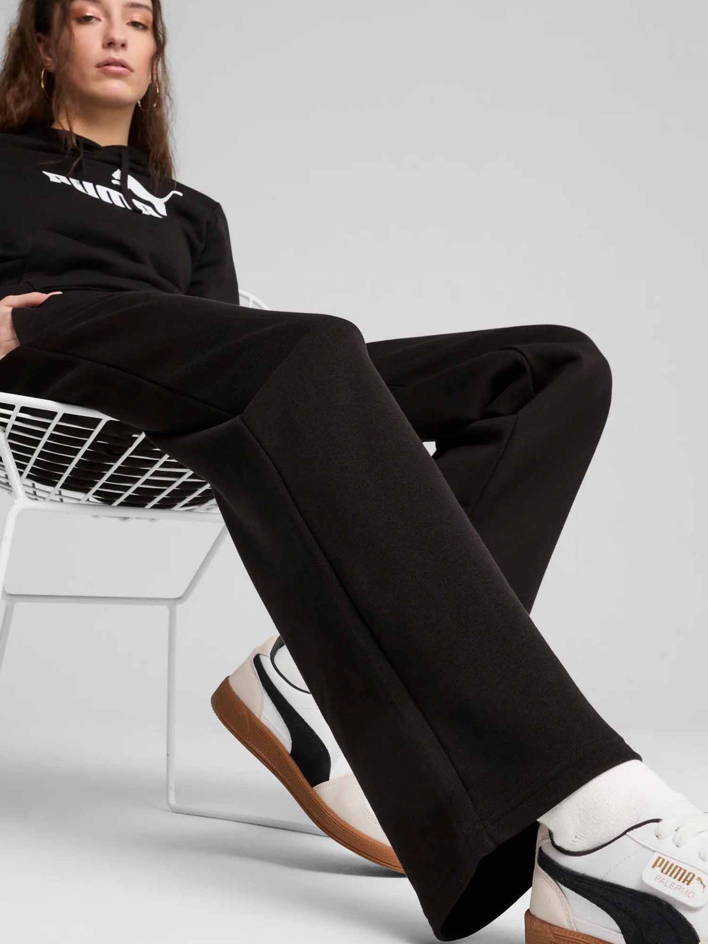PANTALONE LARGO PUMA DA DONNA NERO
