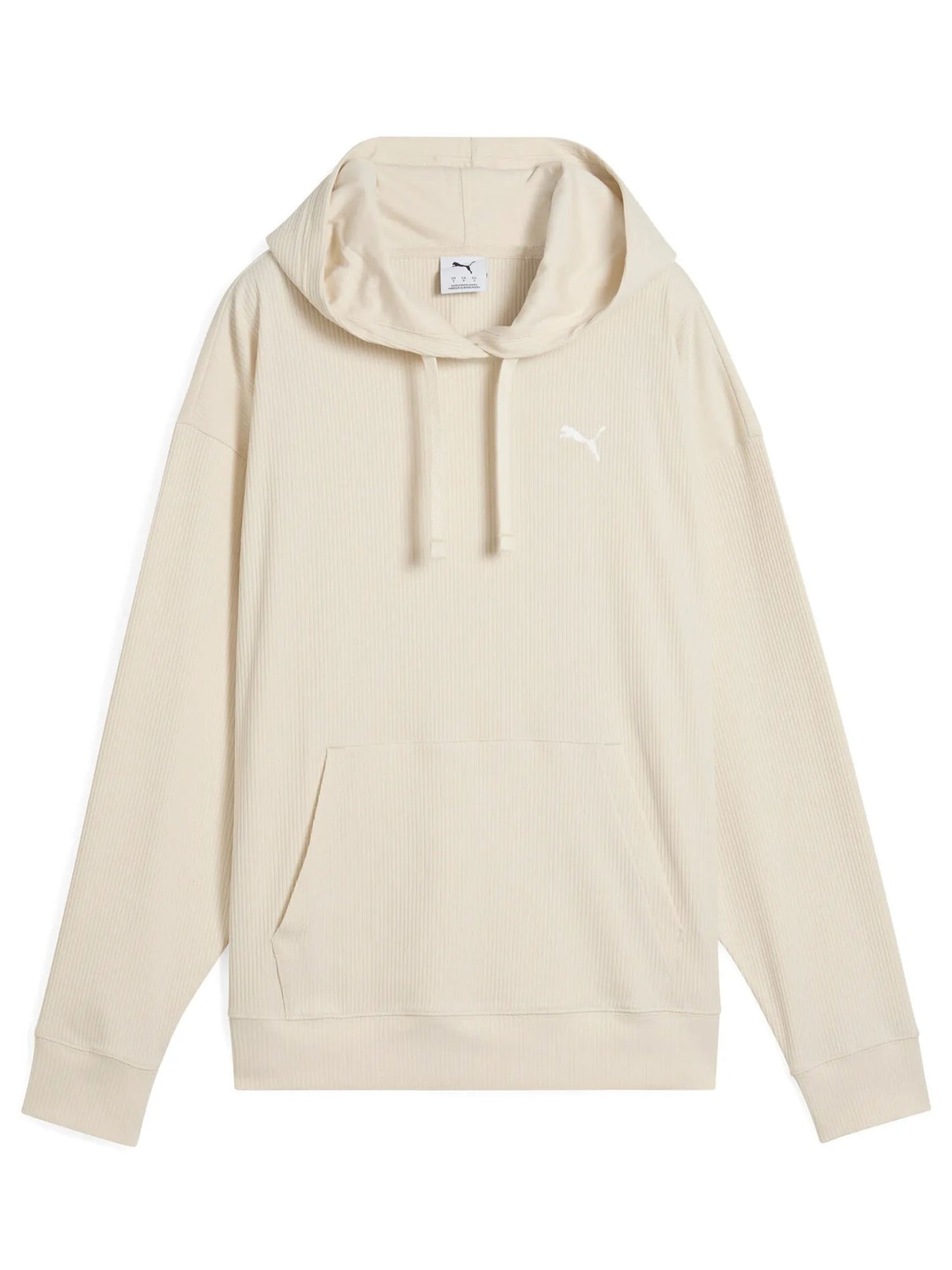 FELPA CON CAPPUCCIO A COSTINA PUMA DONNA PANNA