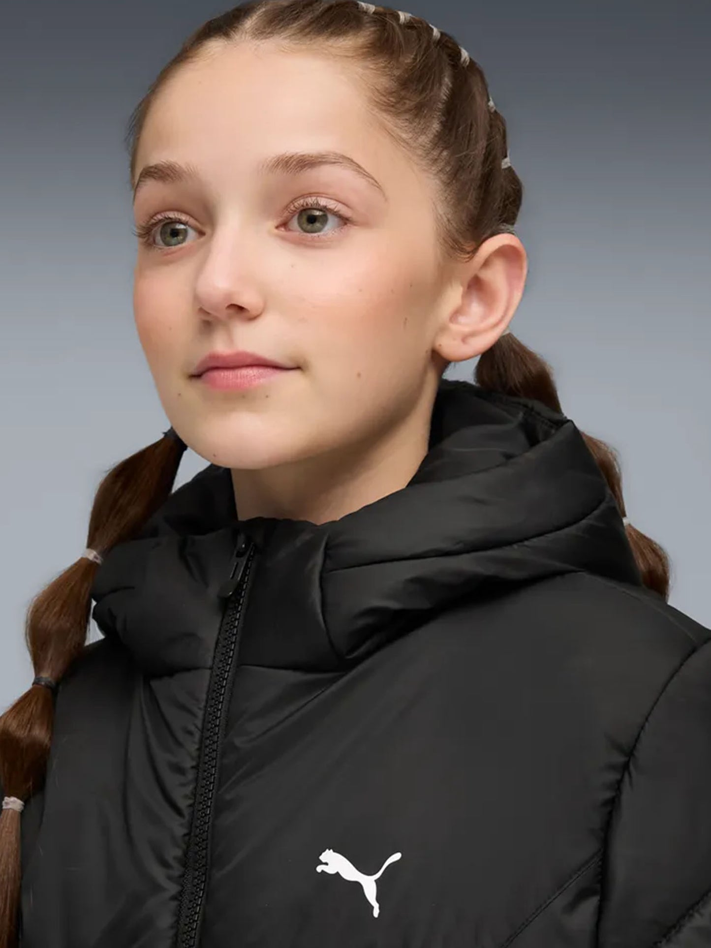 Puma Essentials Hooded Padded Jacket, giubbotto unisex bambino nero