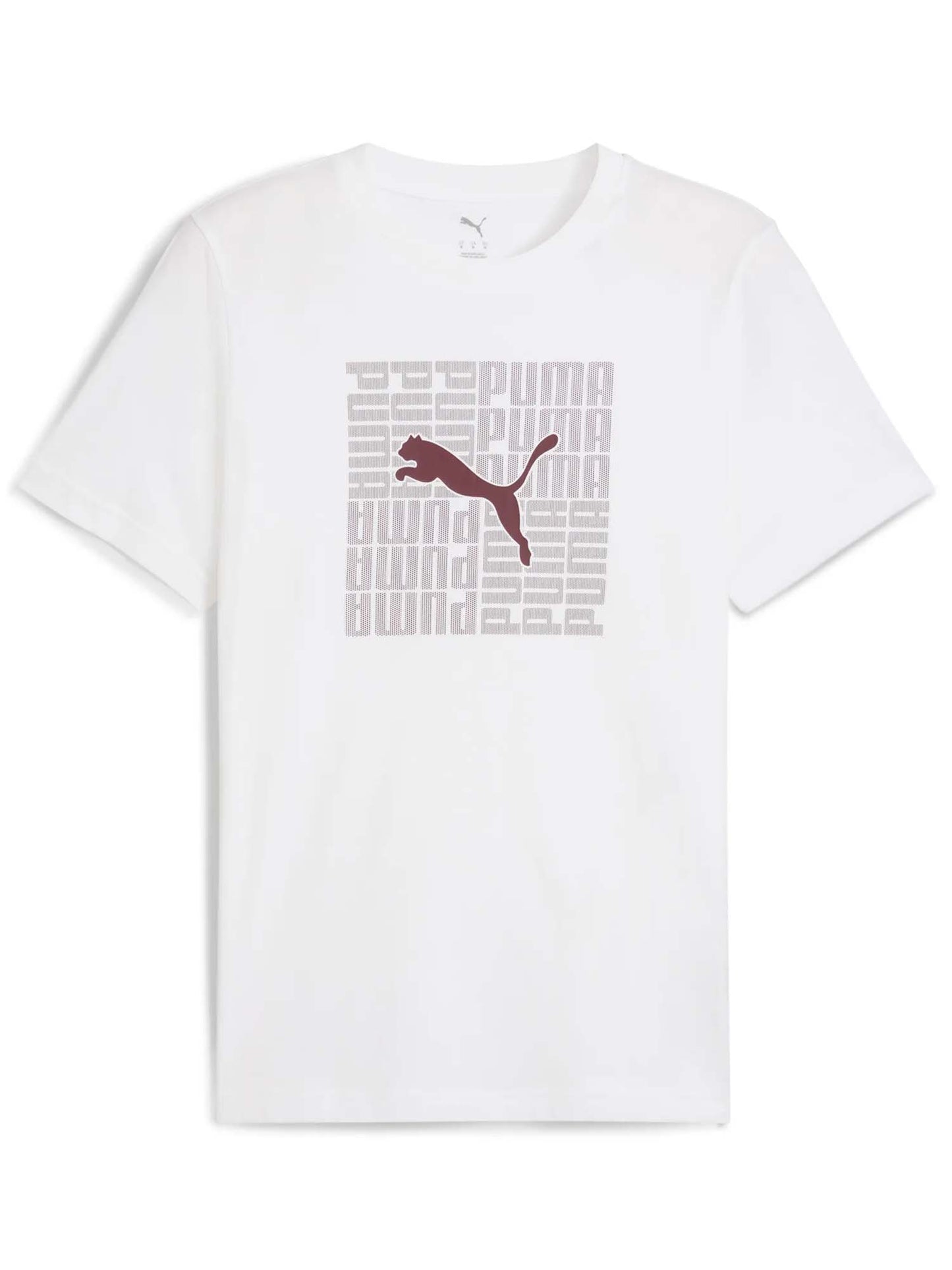 T-SHIRT CON STAMPA ESSENTIALS PUMA DA UOMO BIANCO
