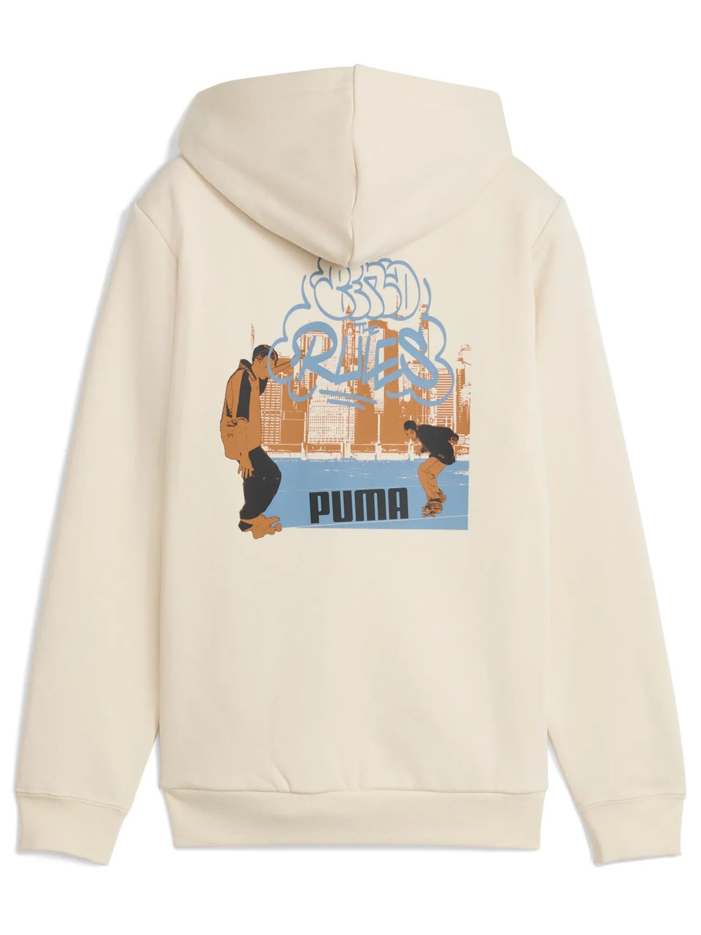 FELPA CON ZIP PUMA DA BAMBINO PANNA