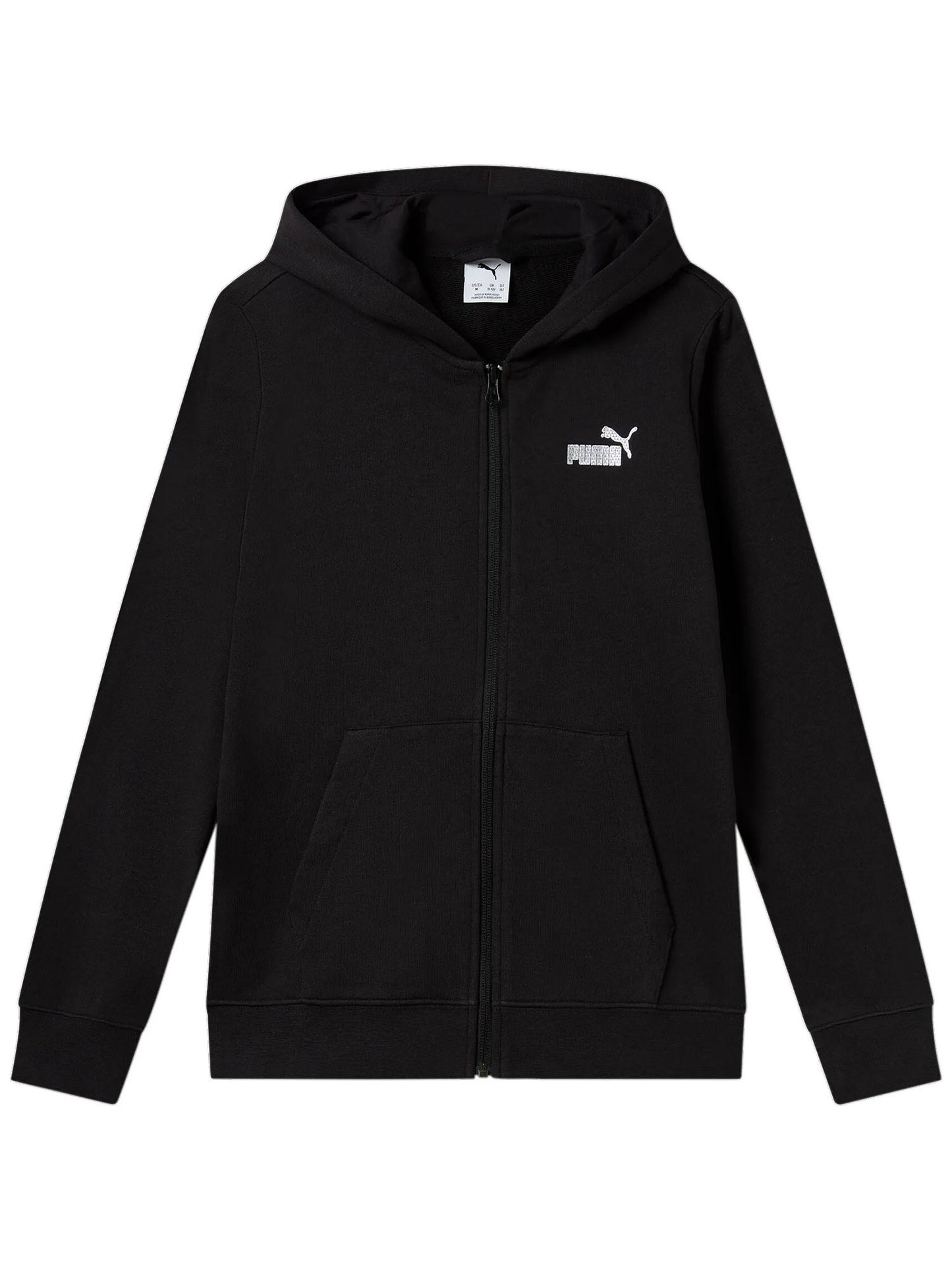 PUMA G. FELPA ZIP+CA - NERO