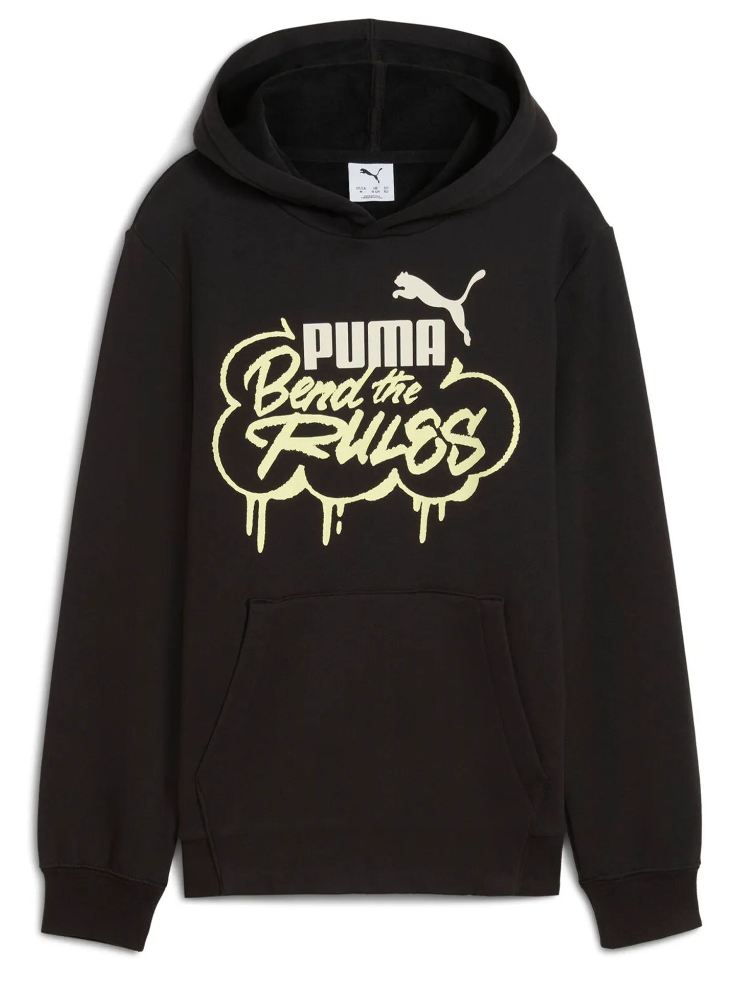 FELPA CON CAPPUCCIO E STAMPA PUMA DA BAMBINO NERO