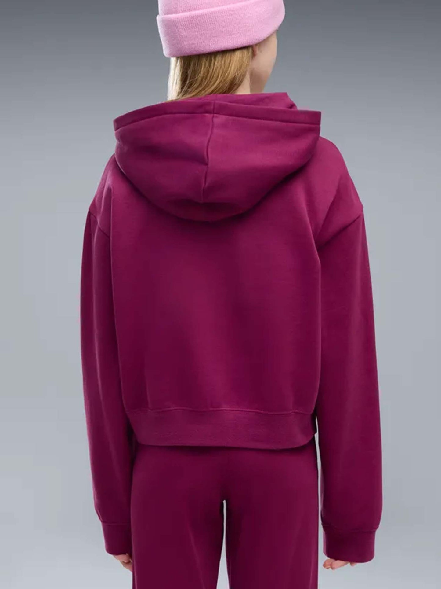 Puma G.Felpa RLX FL, felpa unisex bambino viola