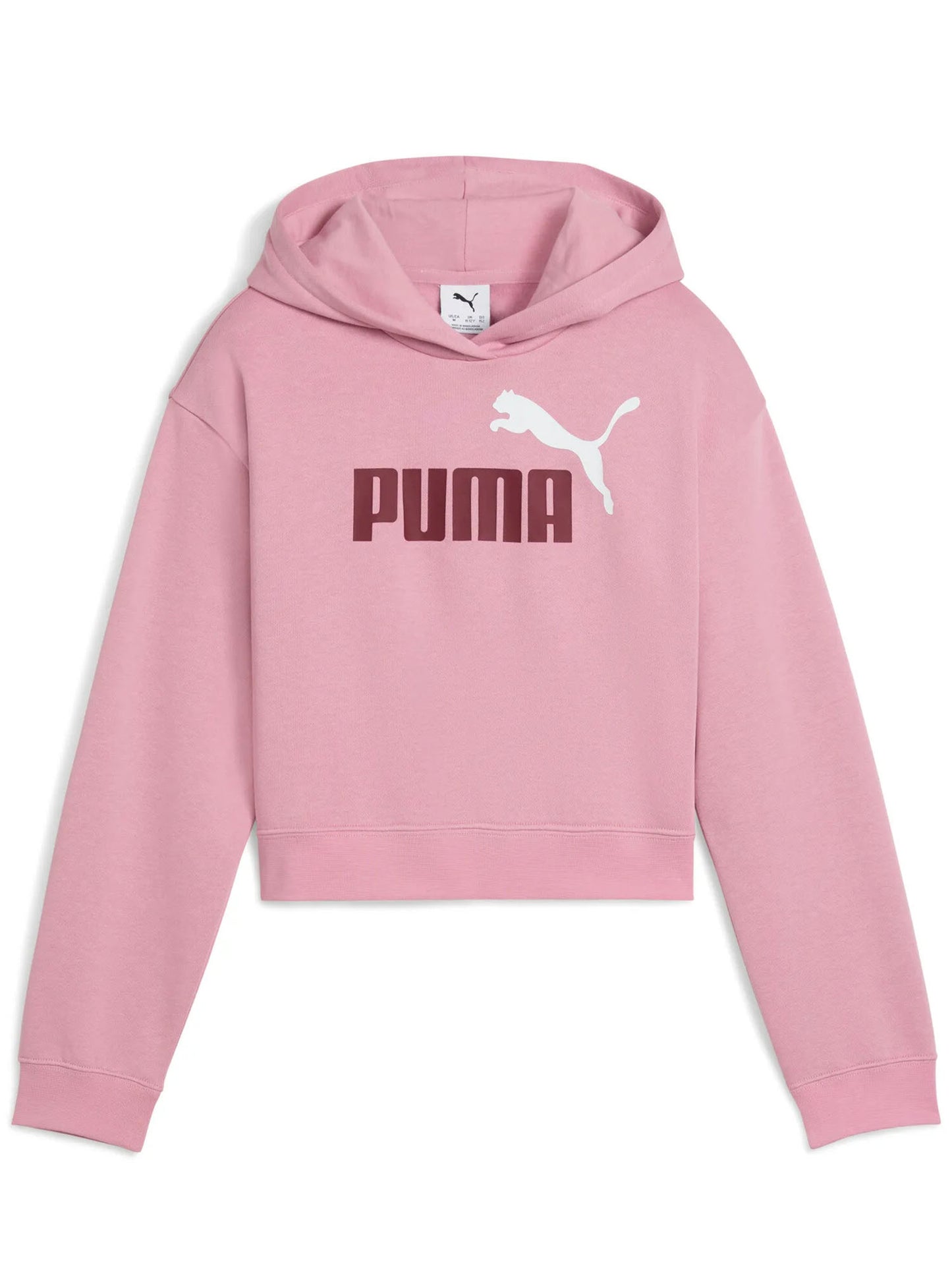 FELPA CON CAPPUCCIO PUMA DA BAMBINA ROSA