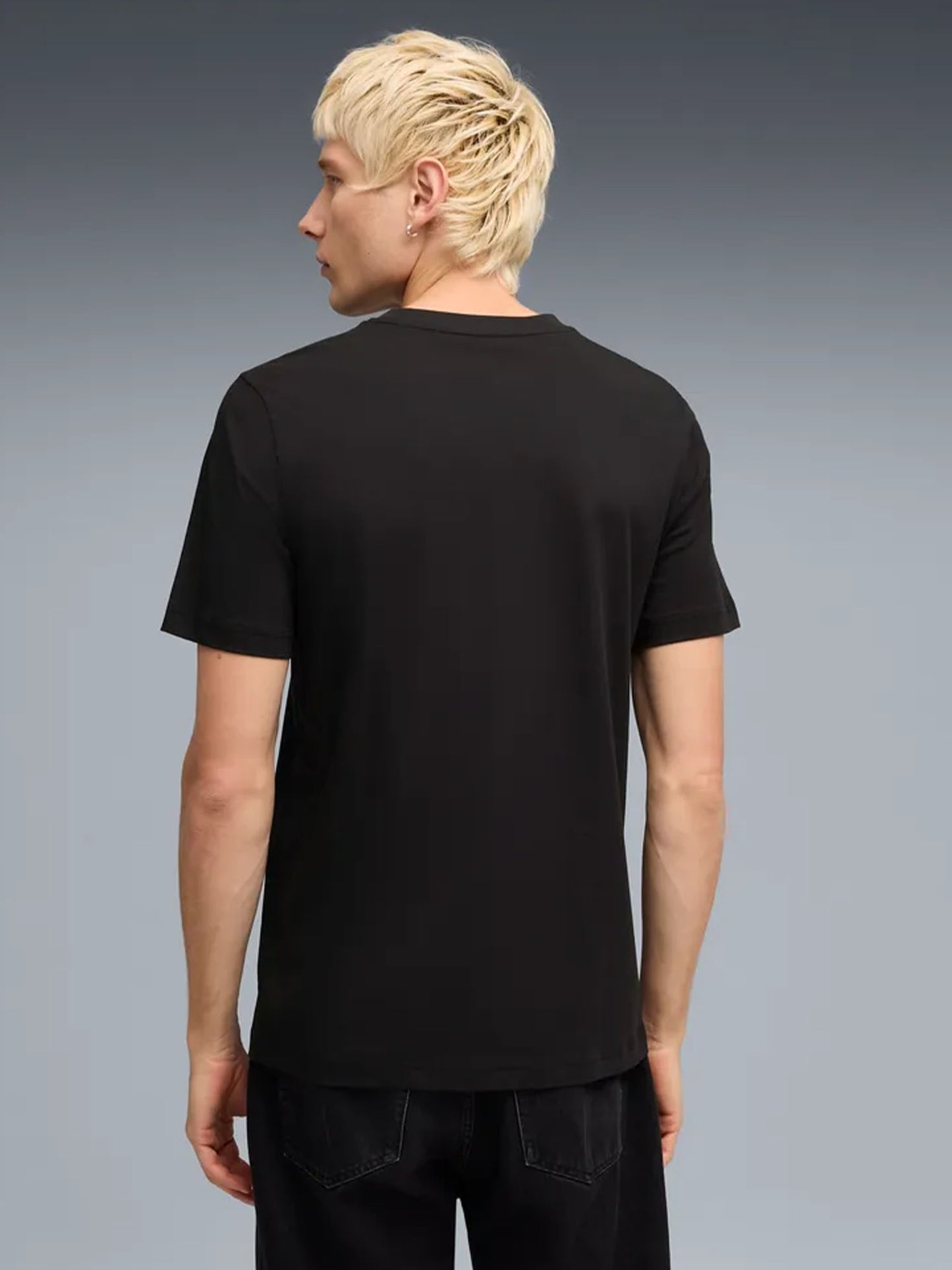 Puma Graphic No.1 Logo, t-shirt uomo nera in cotone