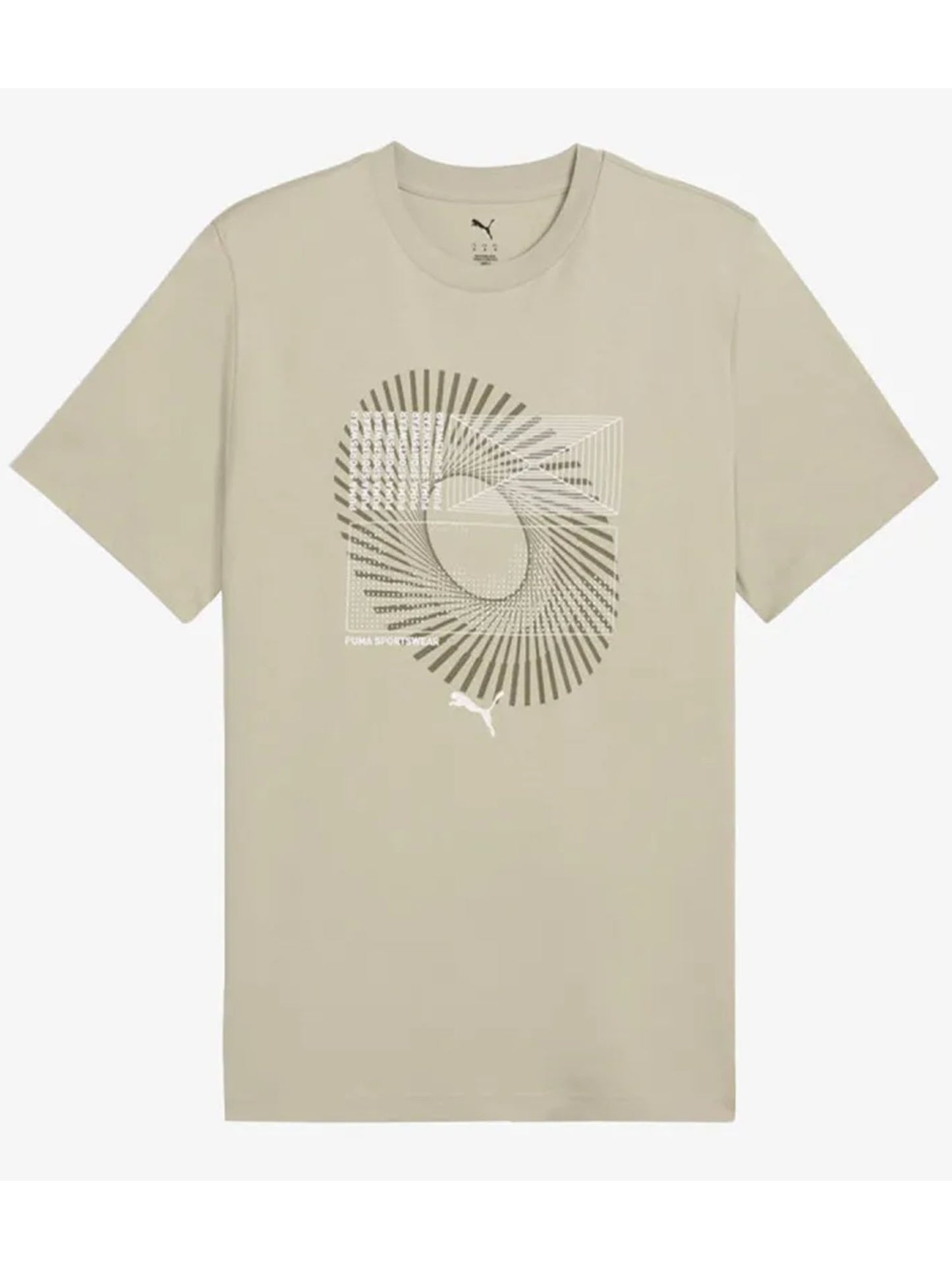 T-shirt casual uomo Puma a maniche corte verde