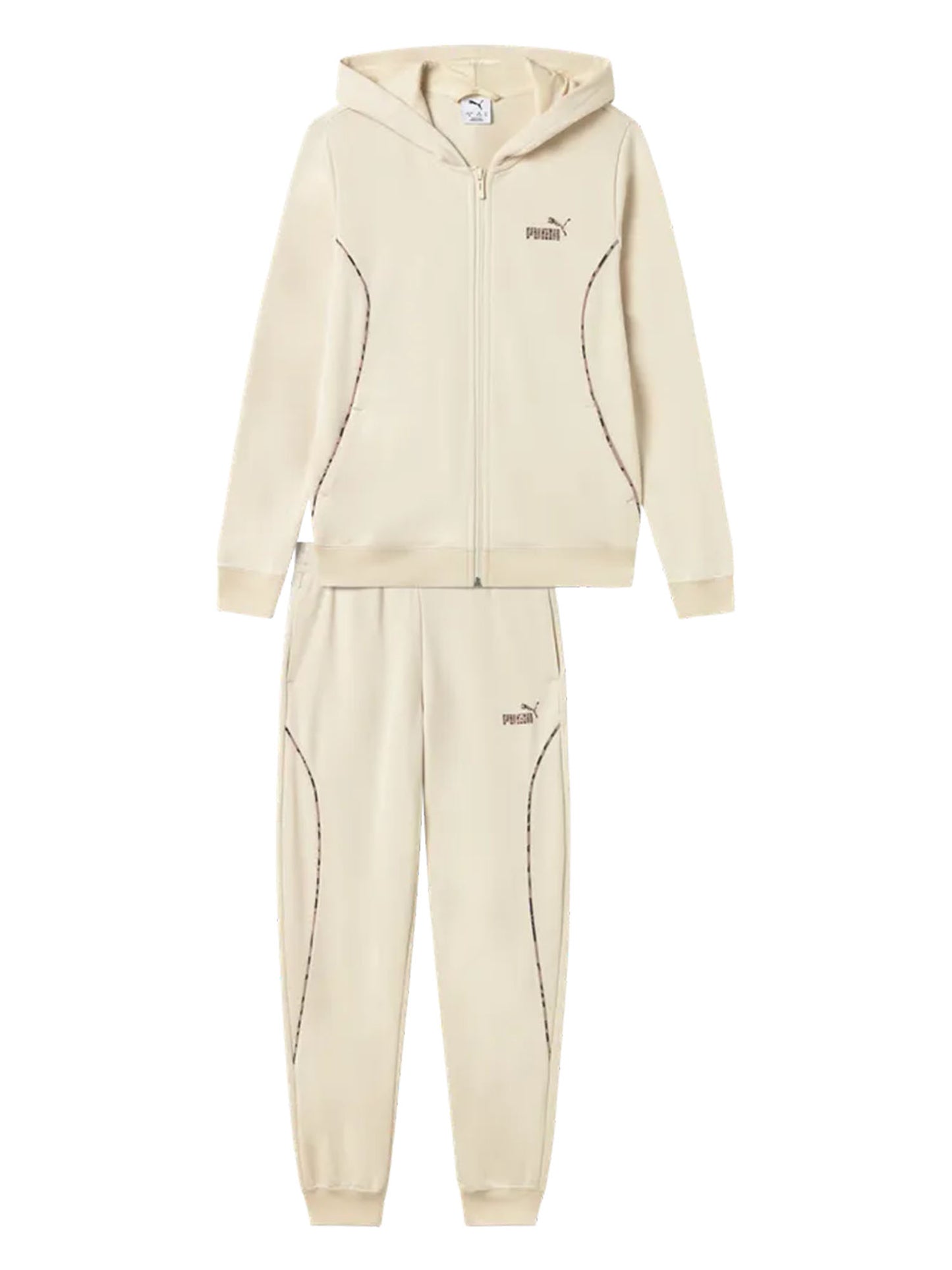 Puma G. Tuta in morbido colore crema bimbo/a