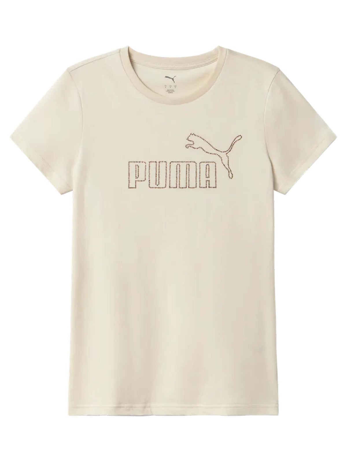 Puma T-Shirt Regular, t-shirt maniche corte da donna crema
