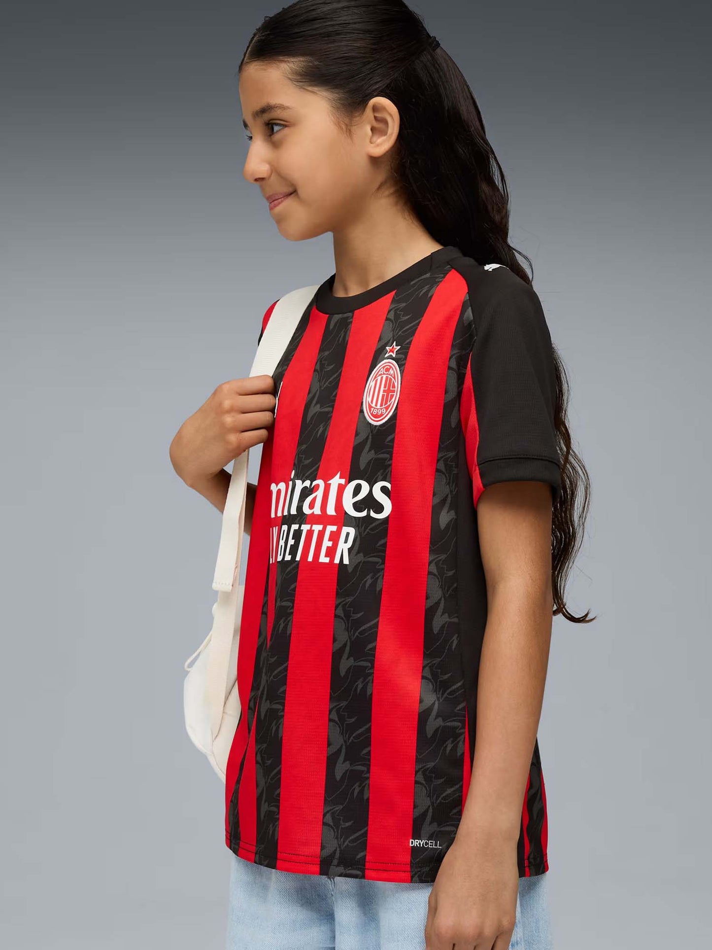 MAGLIA GARA HOME AC MILAN PUMA RAGAZZI ROSSO NERO