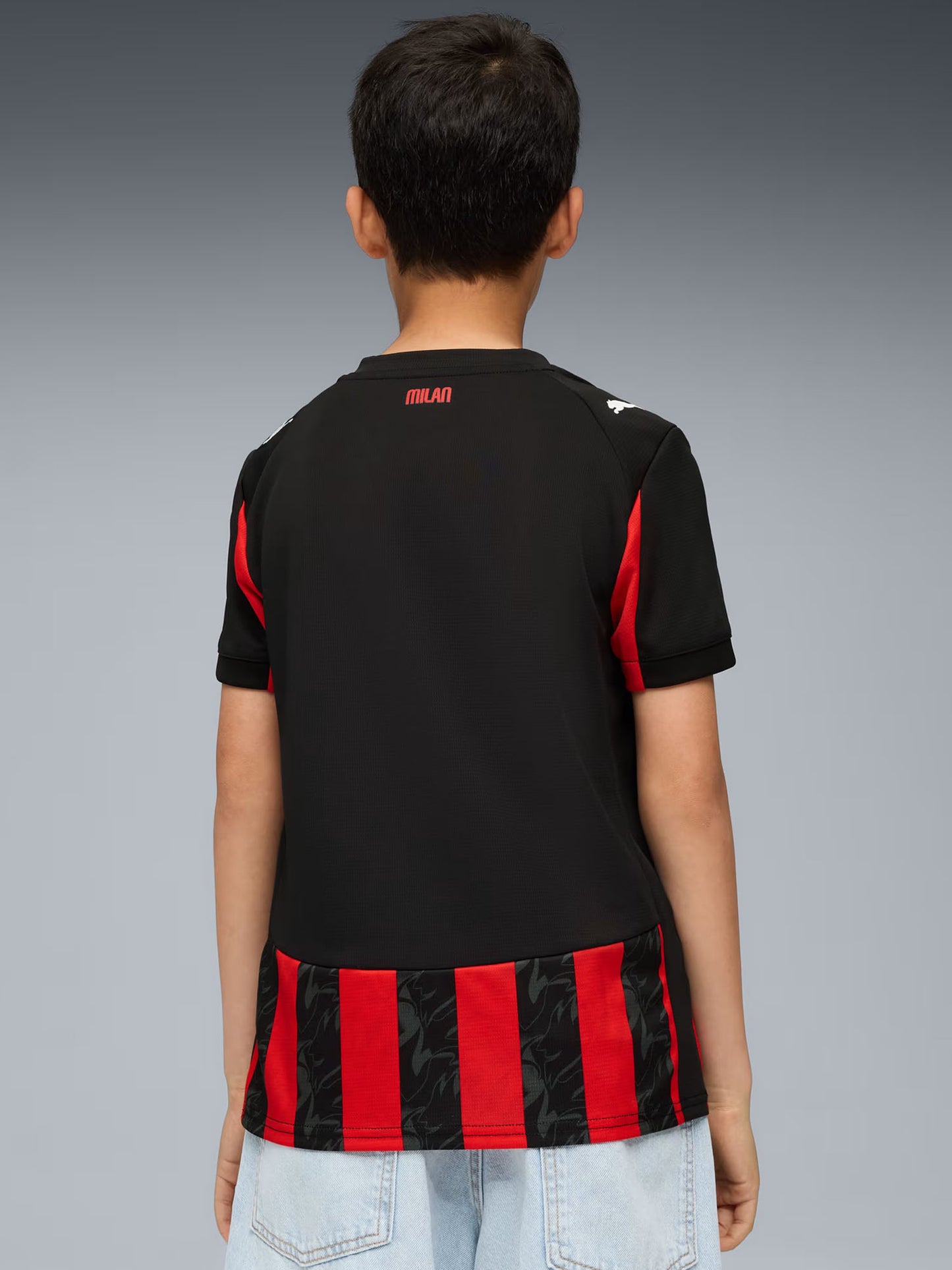 MAGLIA GARA HOME AC MILAN PUMA RAGAZZI ROSSO NERO