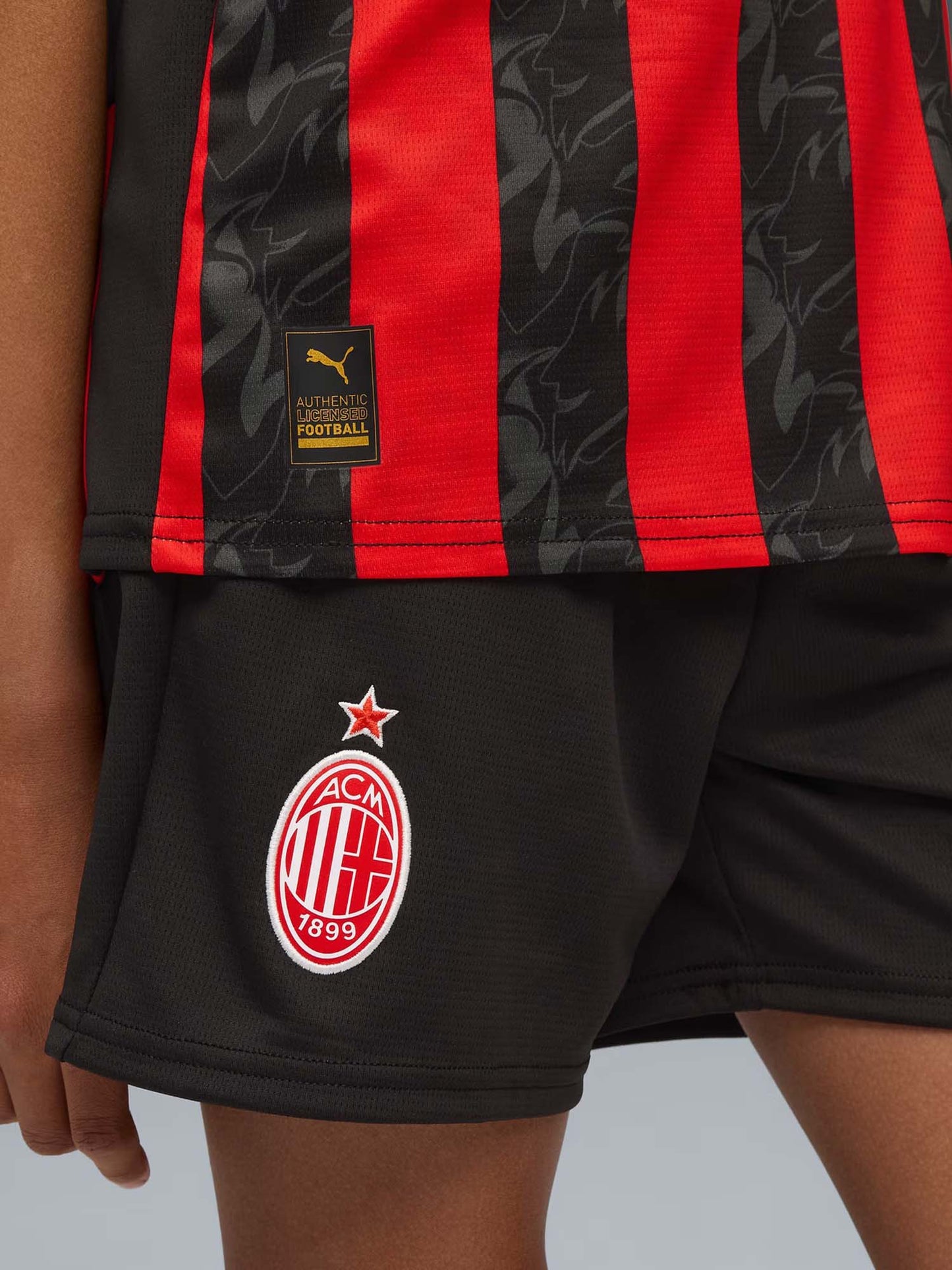 SHORT HOME AC MILAN PUMA RAGAZZI NERO