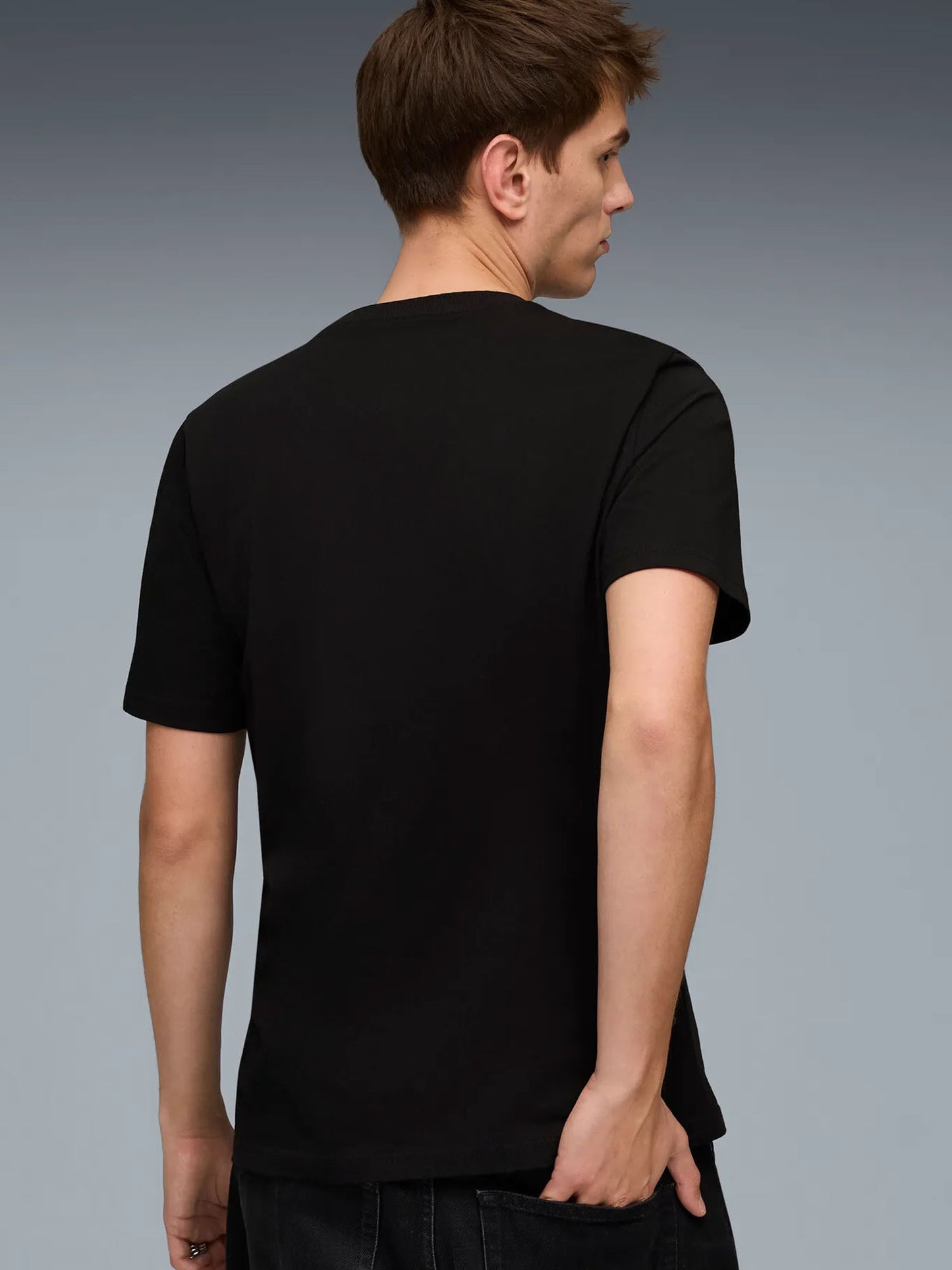 T-SHIRT ESSENTIAL AC MILAN PUMA UOMO NERO