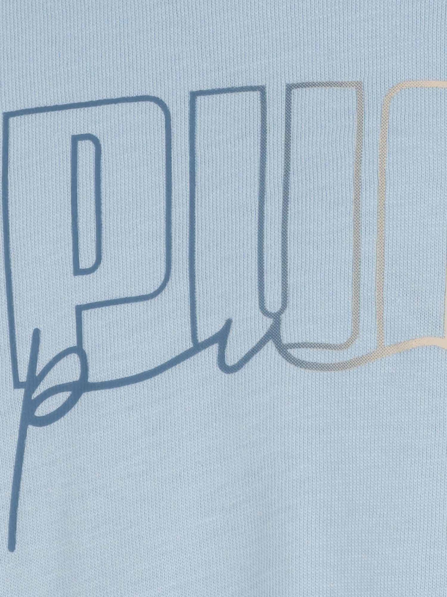 T-SHIRT BTS PUMA DA BAMBINA CELESTE