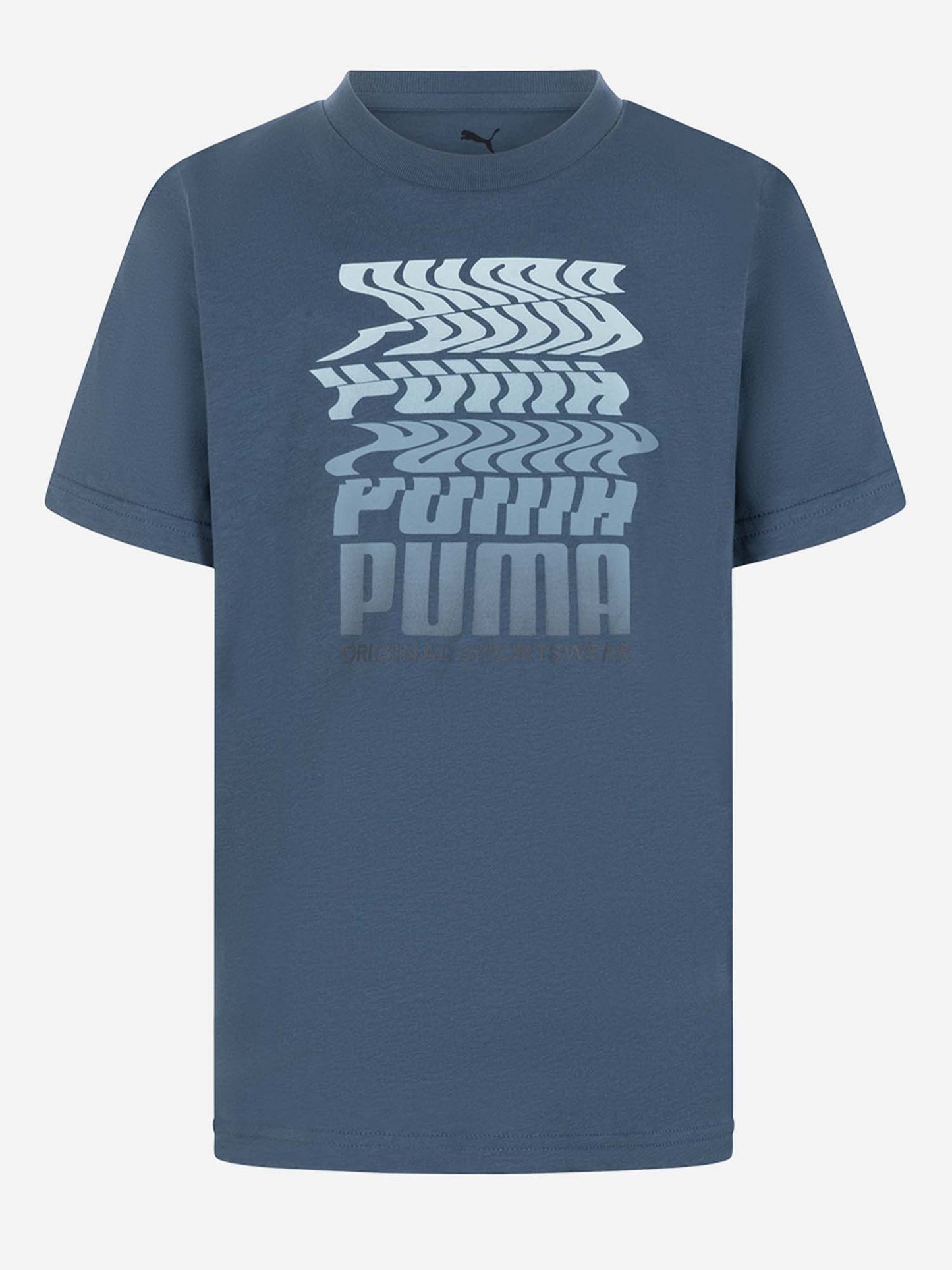 T-SHIRT BTS PUMA DA BAMBINO BLU