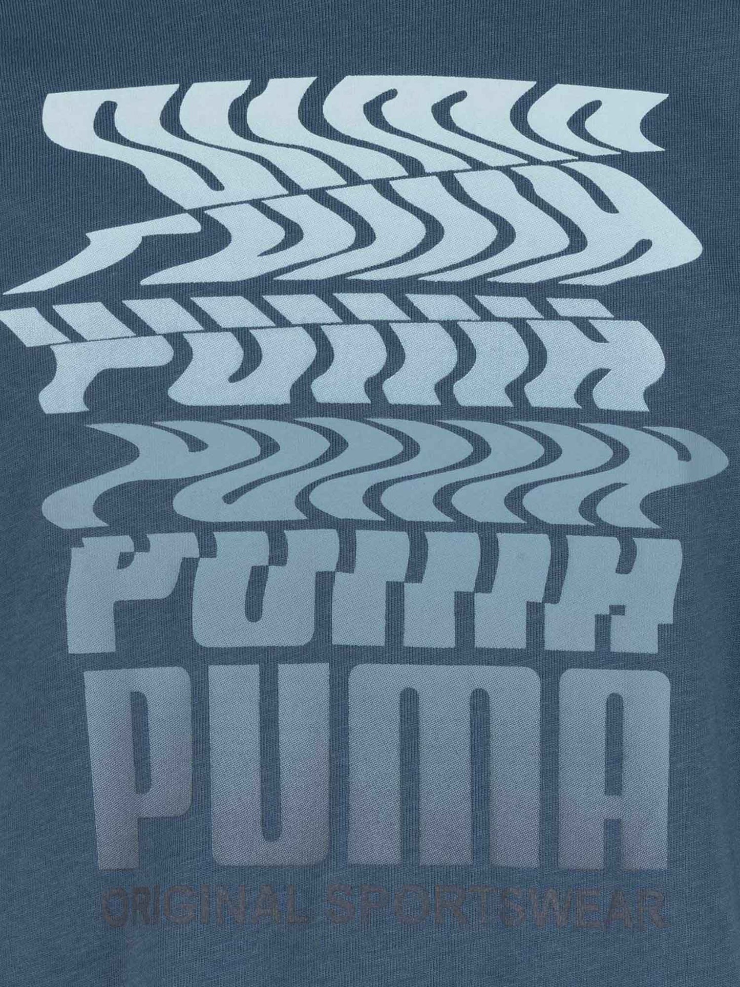 T-SHIRT BTS PUMA DA BAMBINO BLU