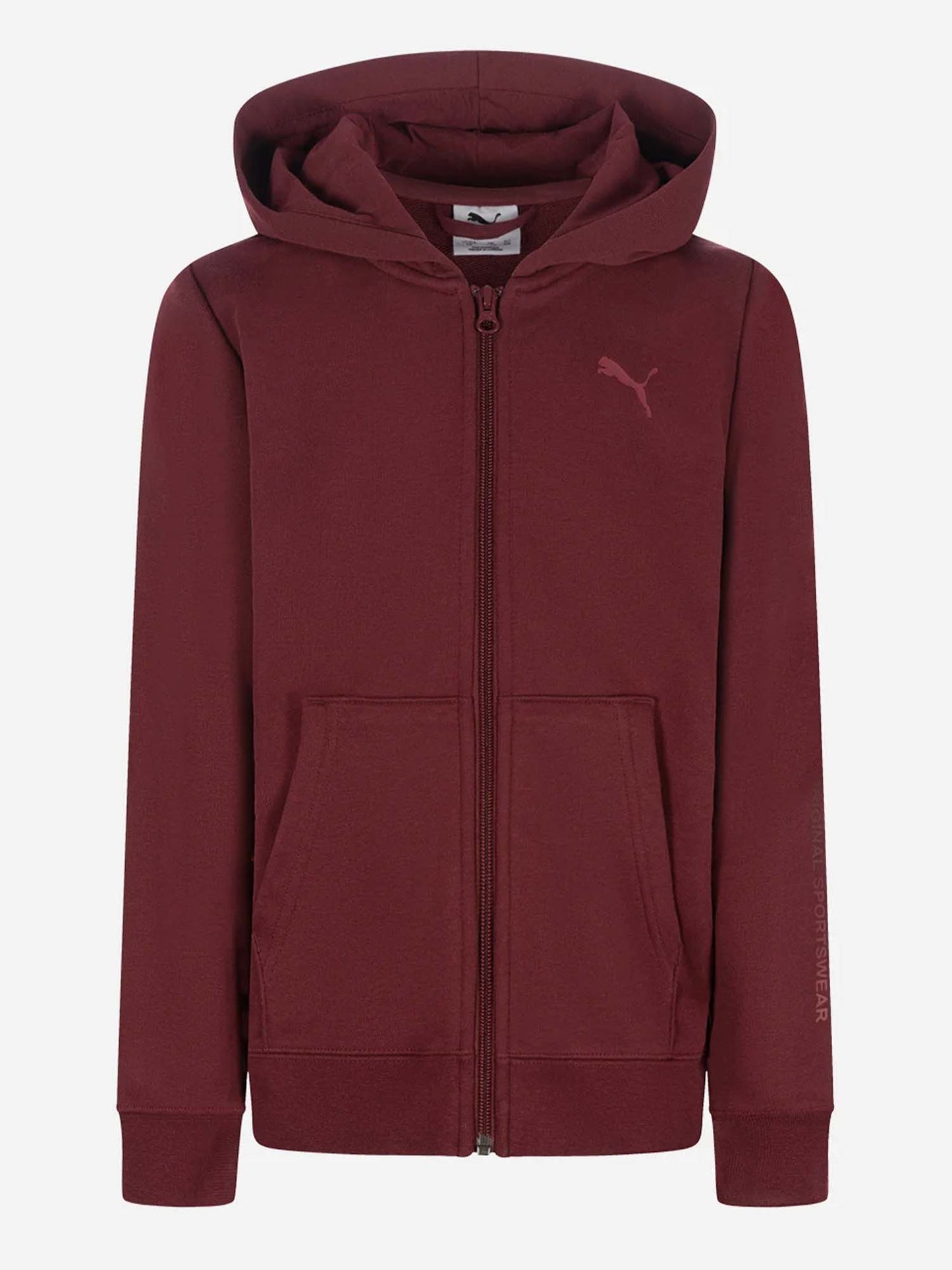 FELPA FULL ZIP BTS PUMA DA BAMBINO BORDEAUX