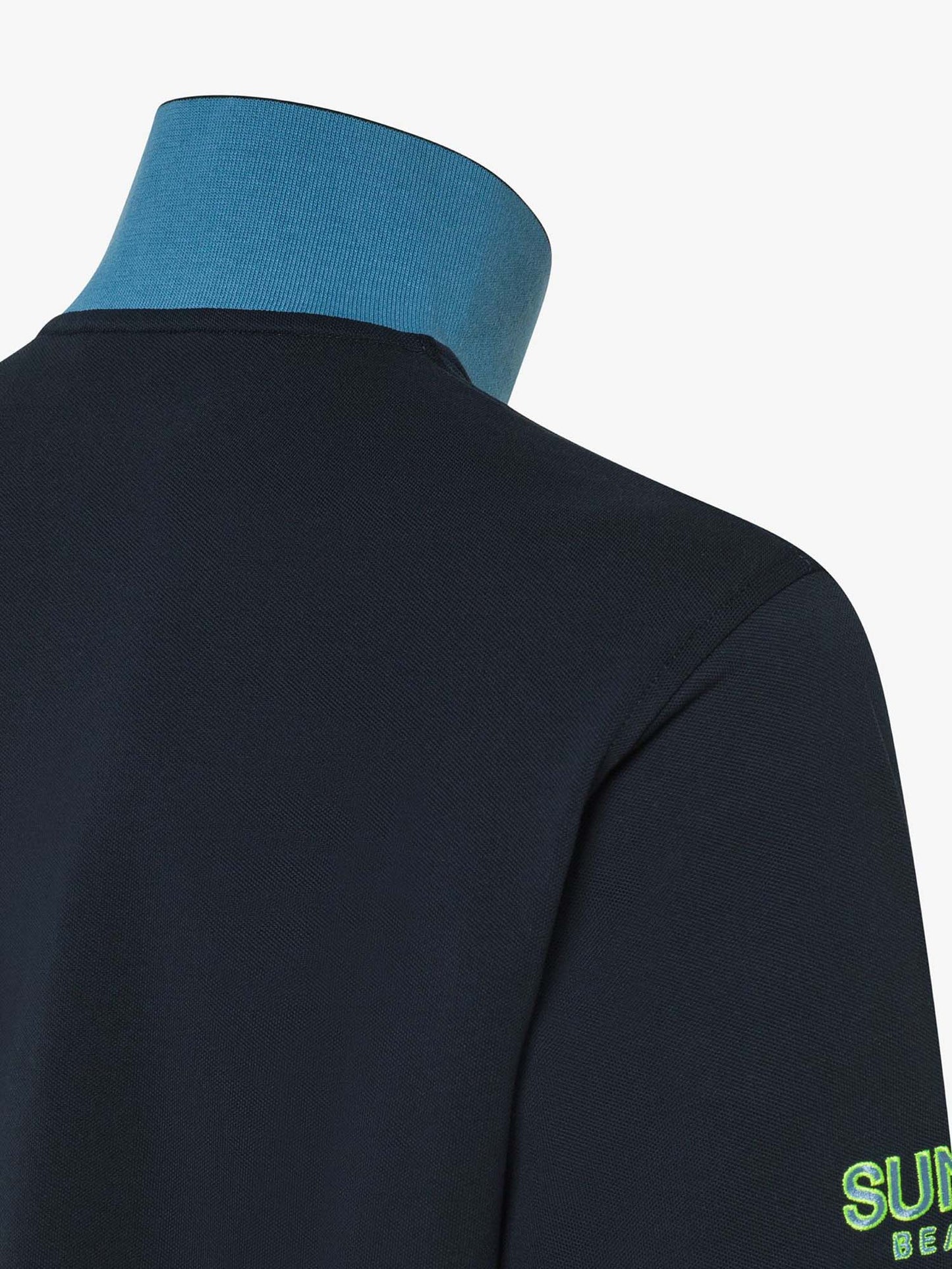 Sun68 polo da uomo blu dal look casual e contemporaneo
