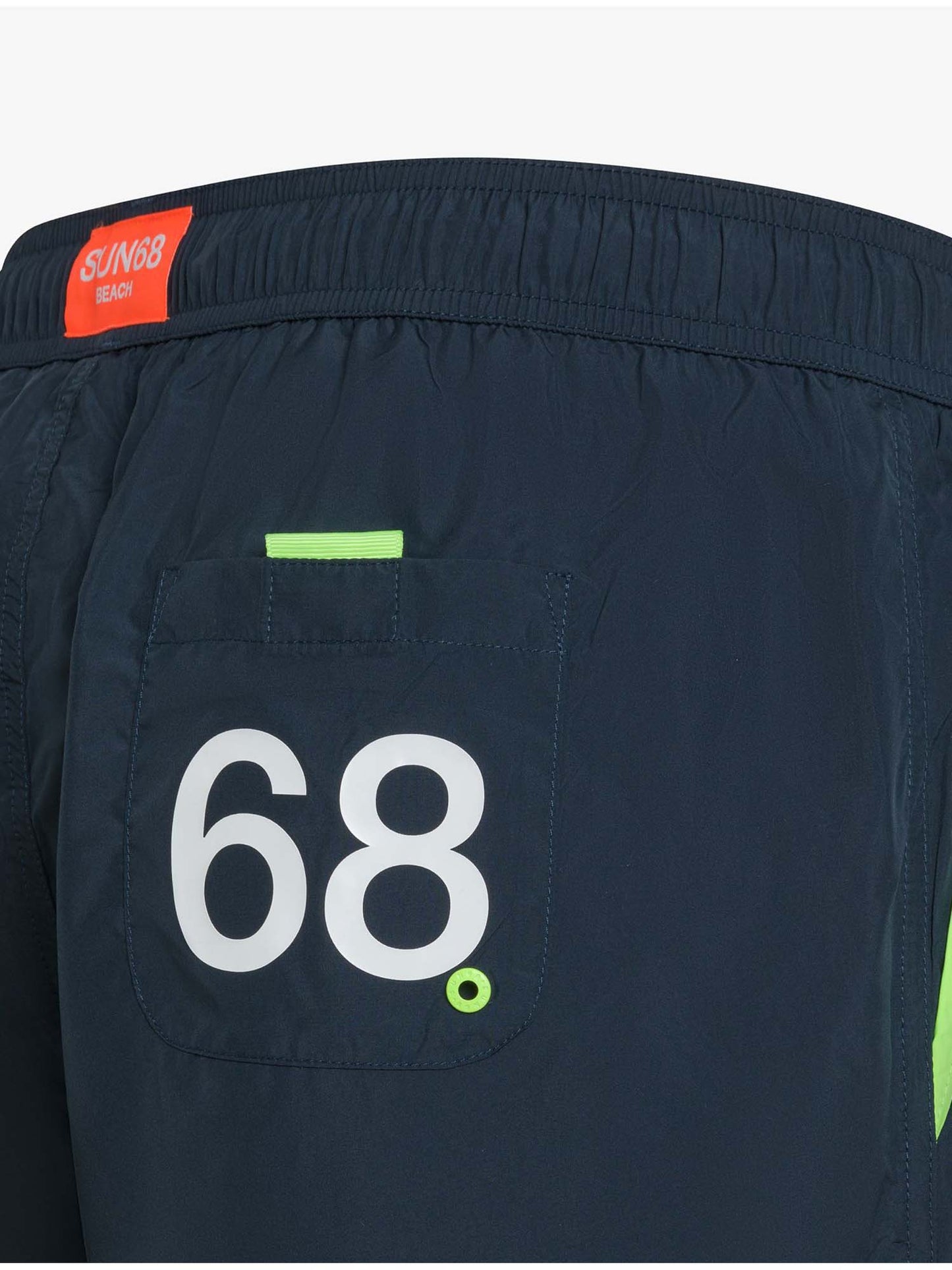Bermuda da spiaggia Sun68 uomo in blu navy per un look casual estivo