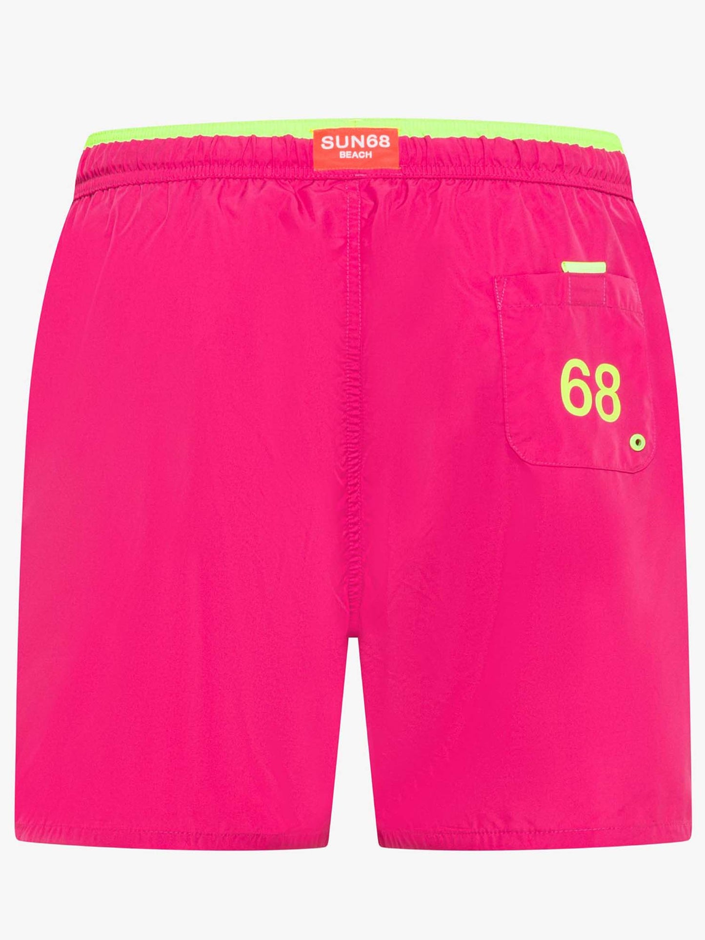 Sun68 bermuda da spiaggia uomo fucsia energico e sportivo