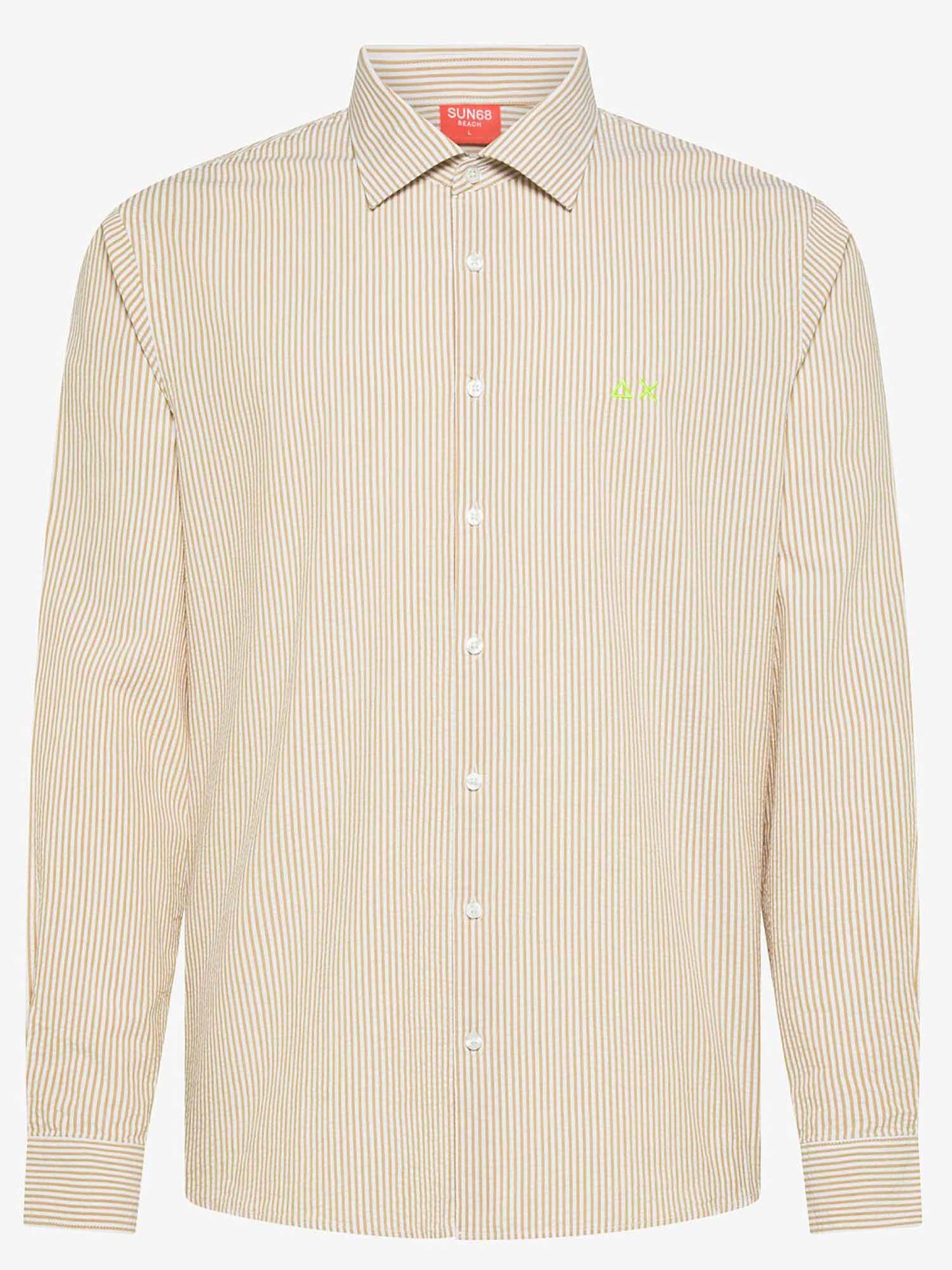 Camicia multicolore a manica lunga Sun68 da uomo per la primavera-estate