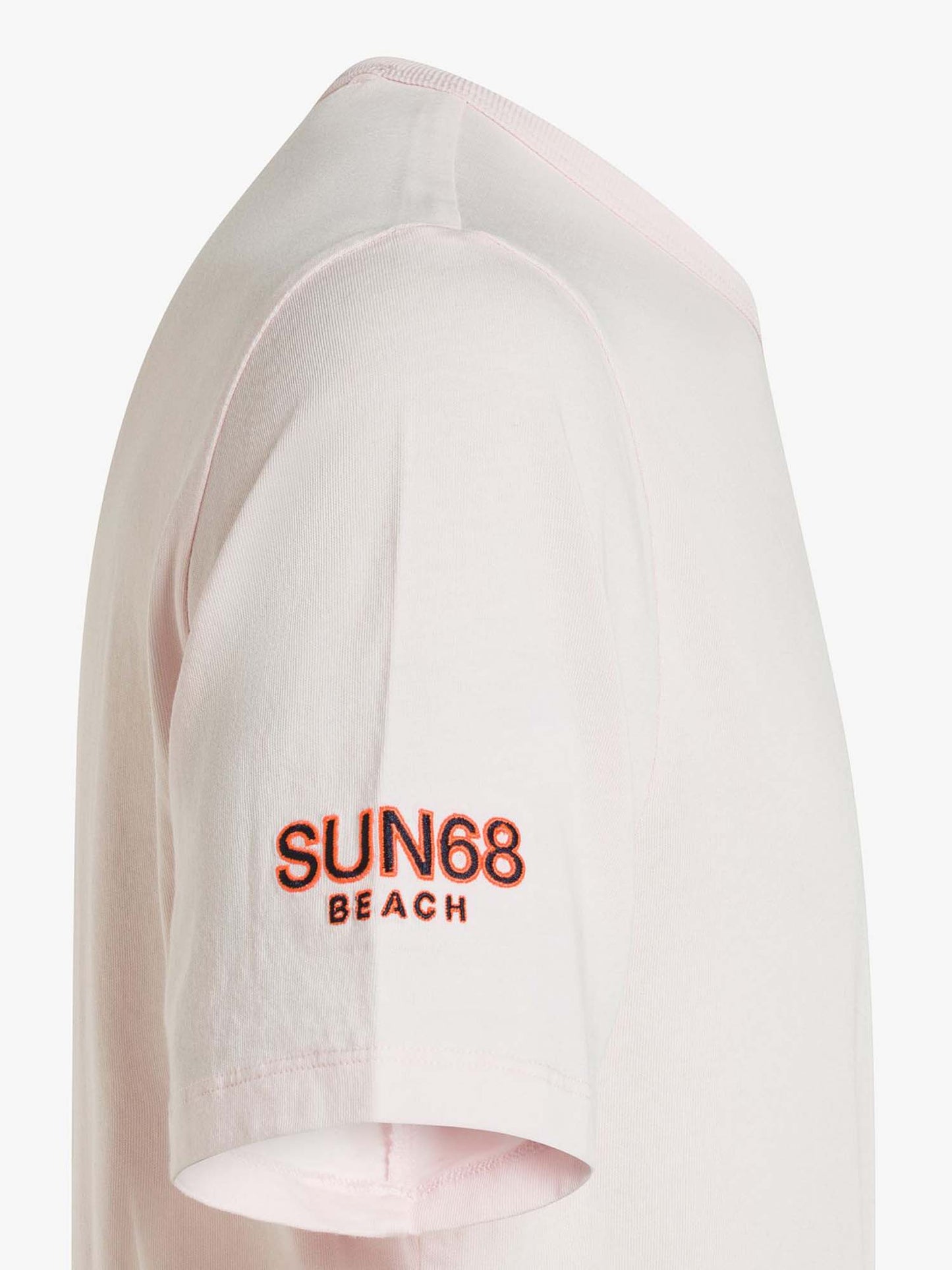 Sun68 T-shirt maniche corte casual da uomo fucsia