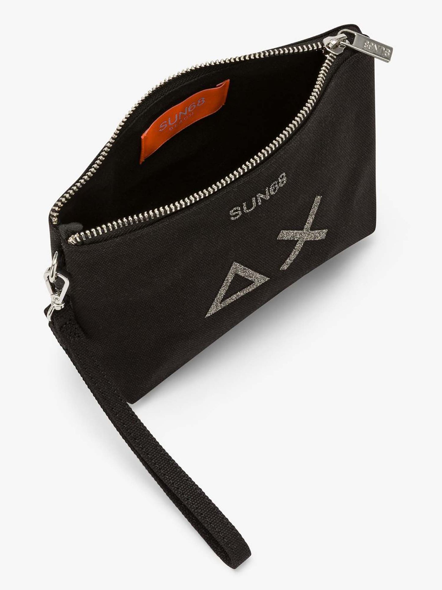 Sun68 Portatutto, mini pochette canvas da Donna nera per uso quotidiano