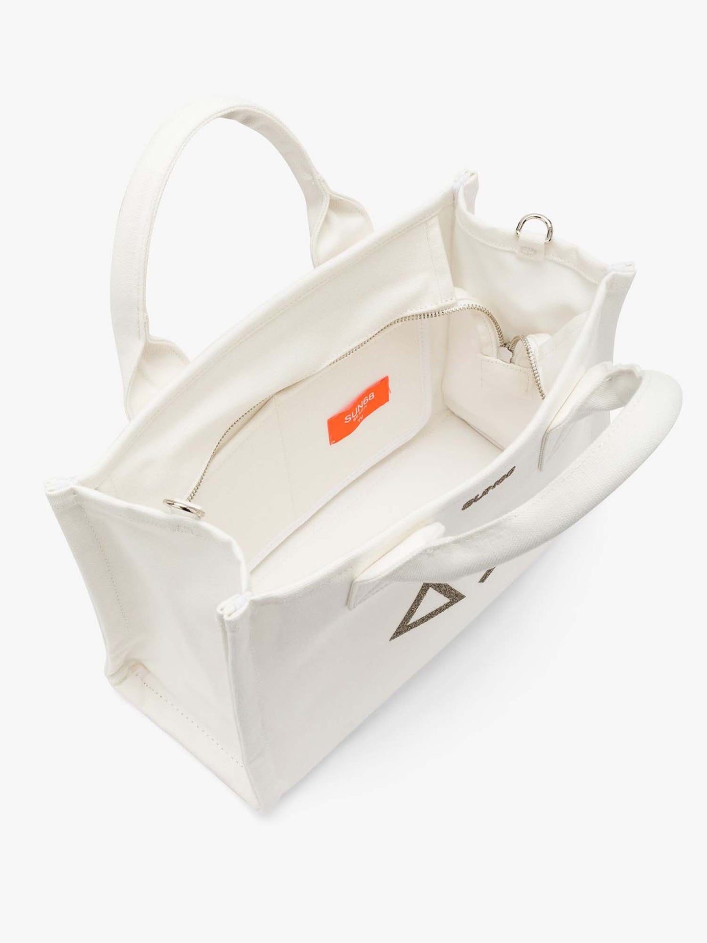 Sun68 Midi Bag Everyday, borsa da Donna in crema versatile e leggera