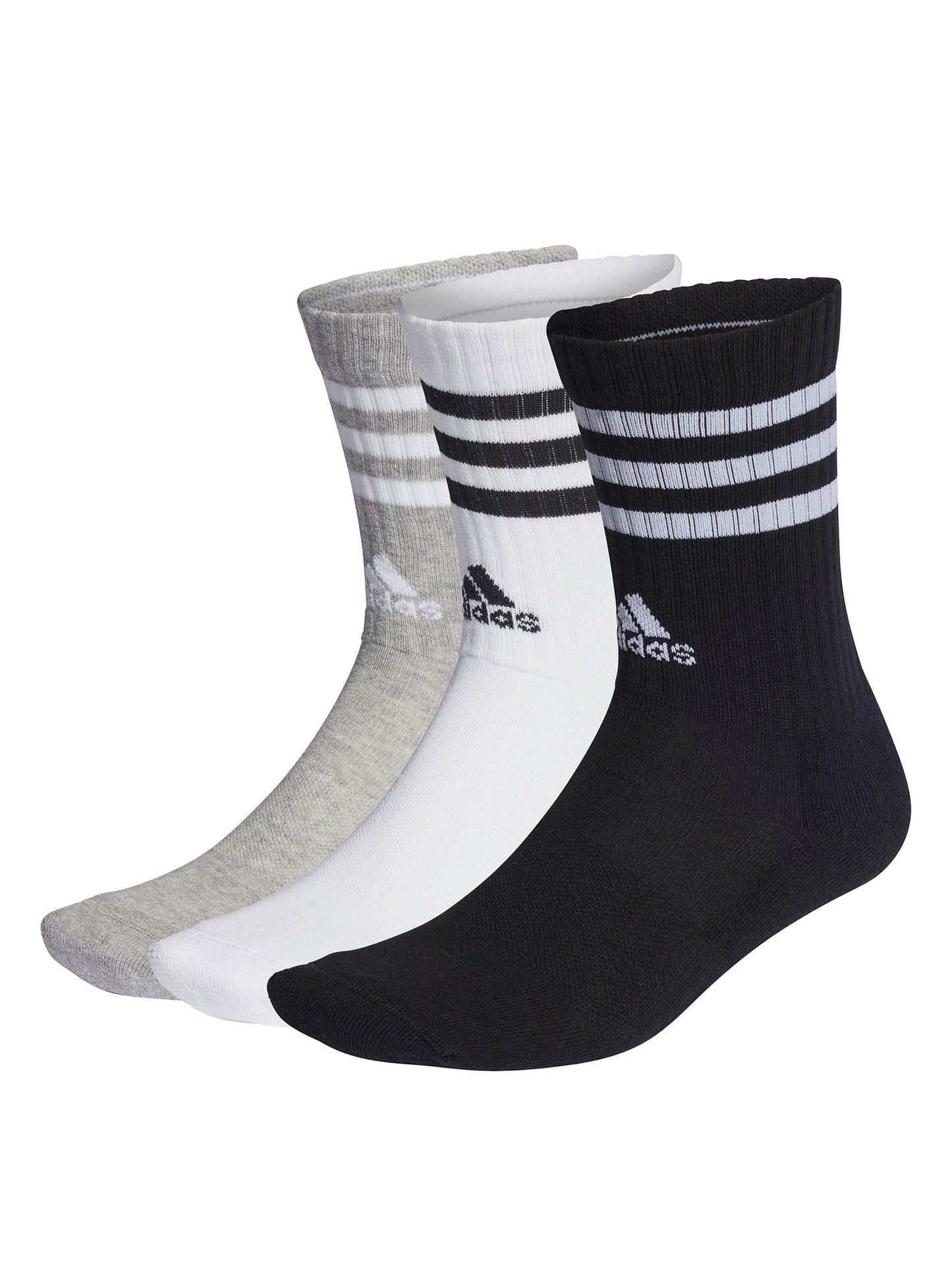 CALZE 3-STRIPES CUSHIONED 3 PAIA ADIDAS UNISEX ASSORTITO