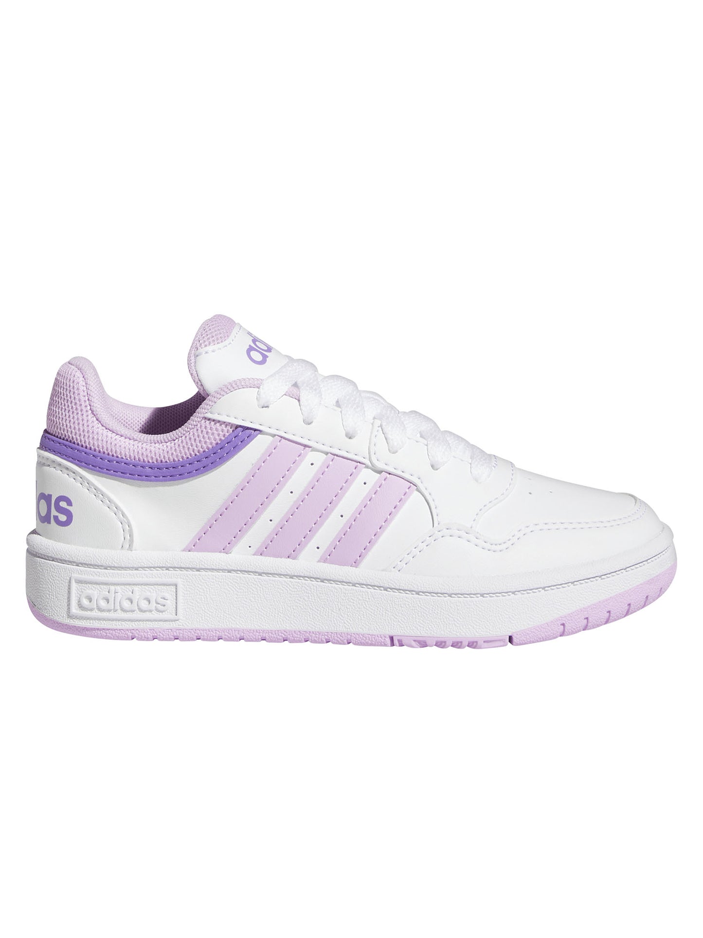 SNEAKERS HOOPS 3.0 ADIDAS DA BAMBINA BIANCO ROSA