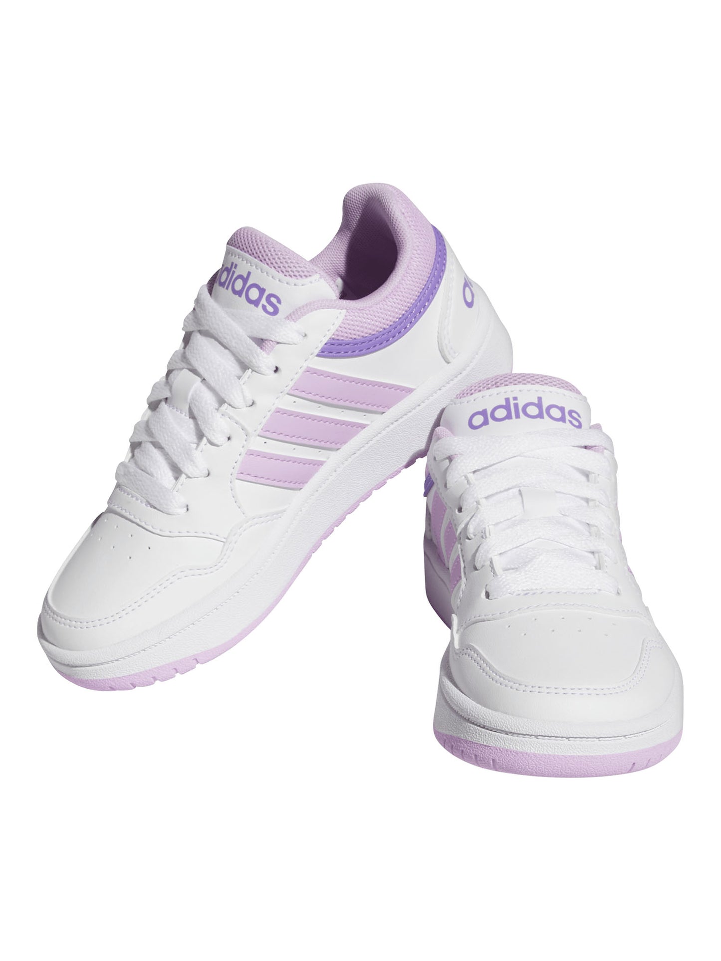 SNEAKERS HOOPS 3.0 ADIDAS DA BAMBINA BIANCO ROSA