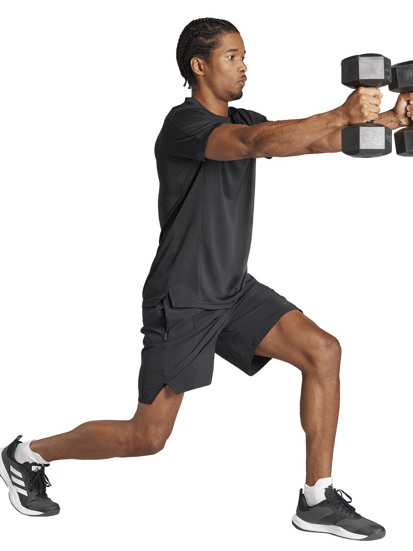 SHORT TRAINING ADIDAS DA UOMO NERO