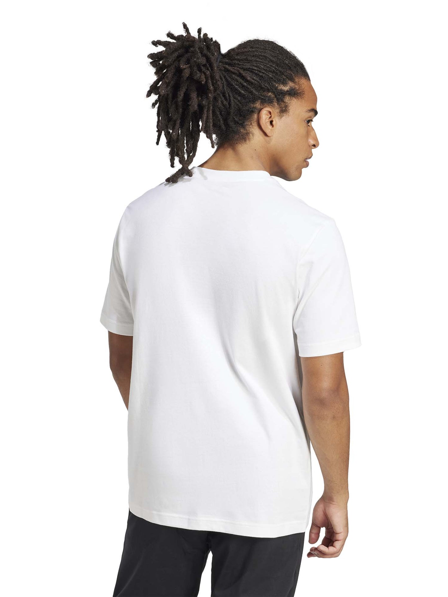 T-SHIRT SLIDES GRAPHIC POCKET ADIDAS UOMO BIANCO