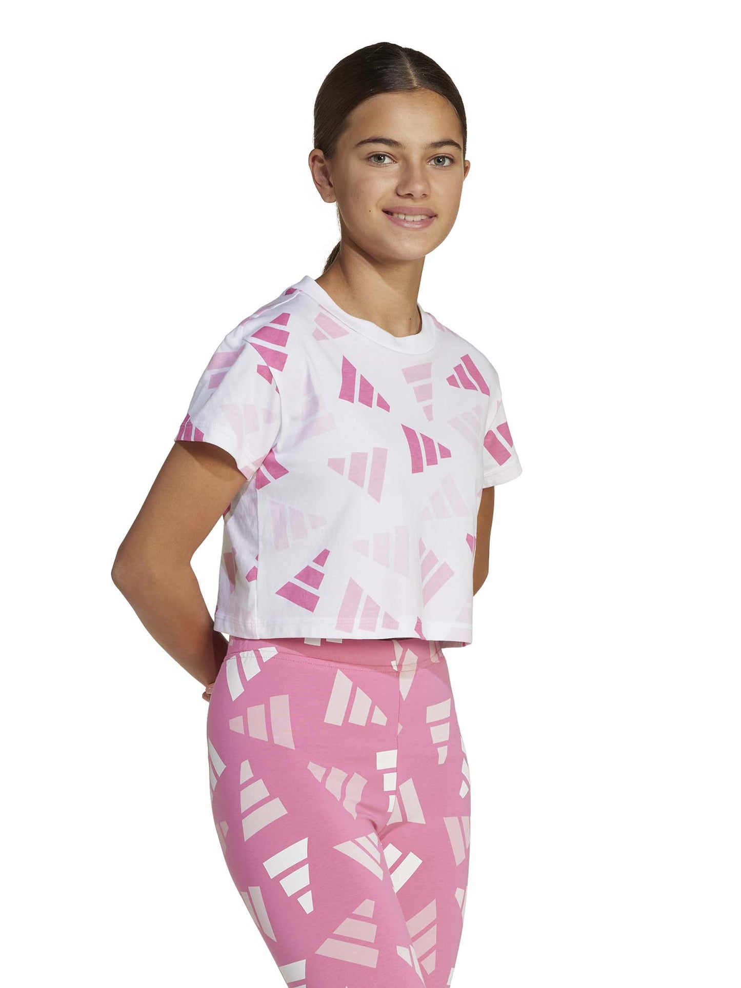 ADIDAS G. T-SHIRT MM - BIANCO FUXIA