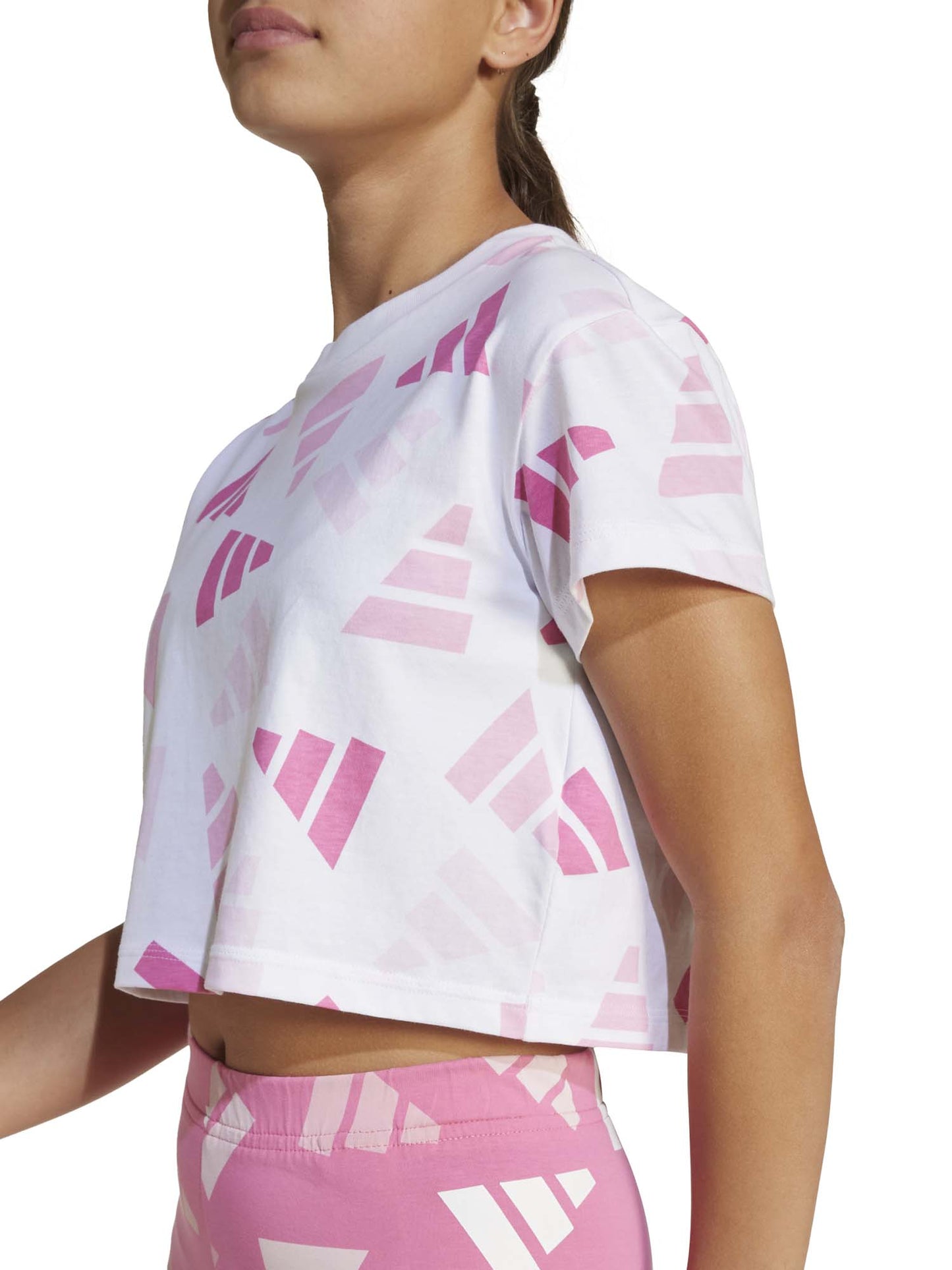 ADIDAS G. T-SHIRT MM - BIANCO FUXIA