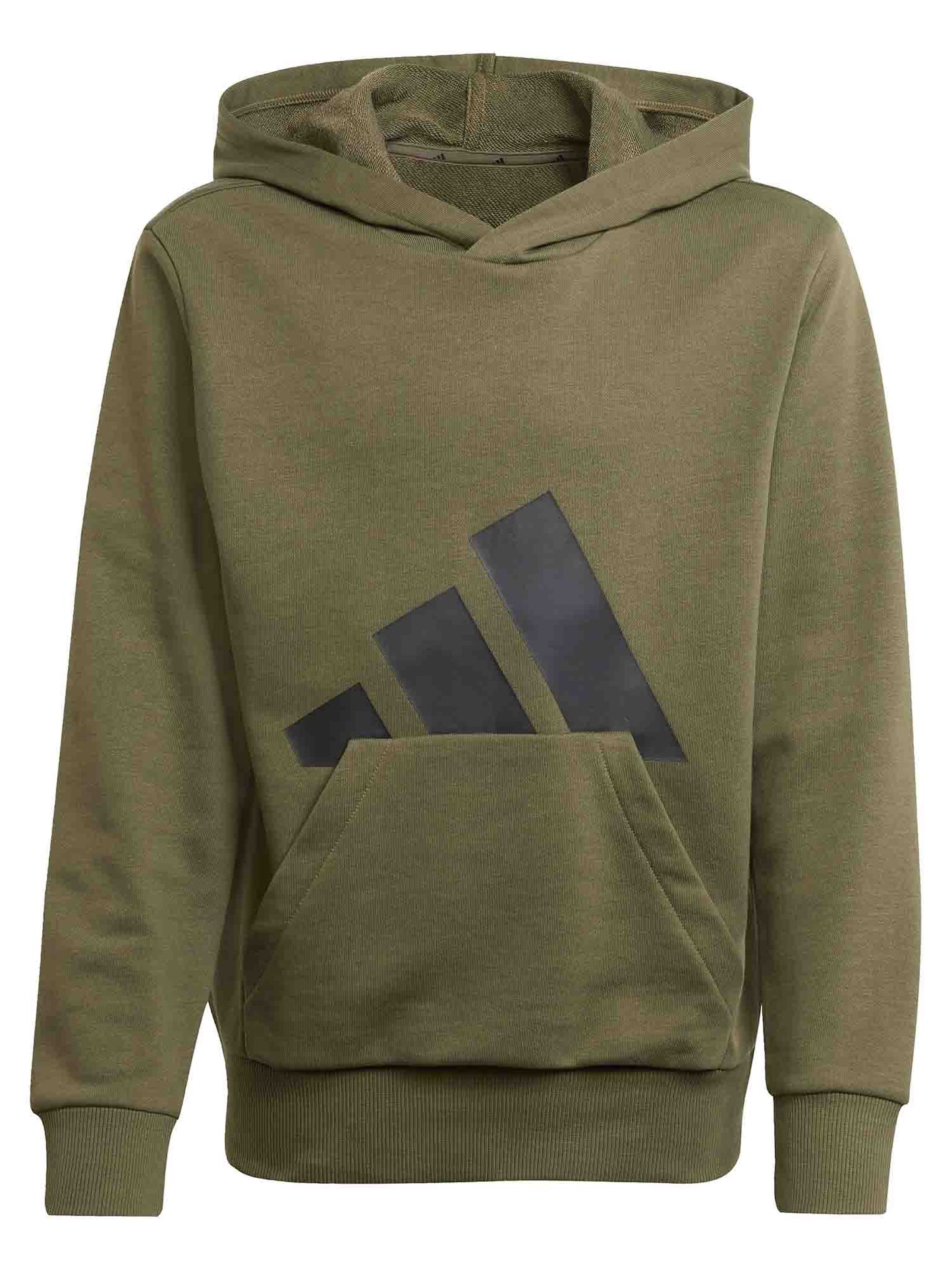 FELPA CON CAPPUCCIO ESSENTIAL ADIDAS JUNIOR UNISEX VERDE MILITARE
