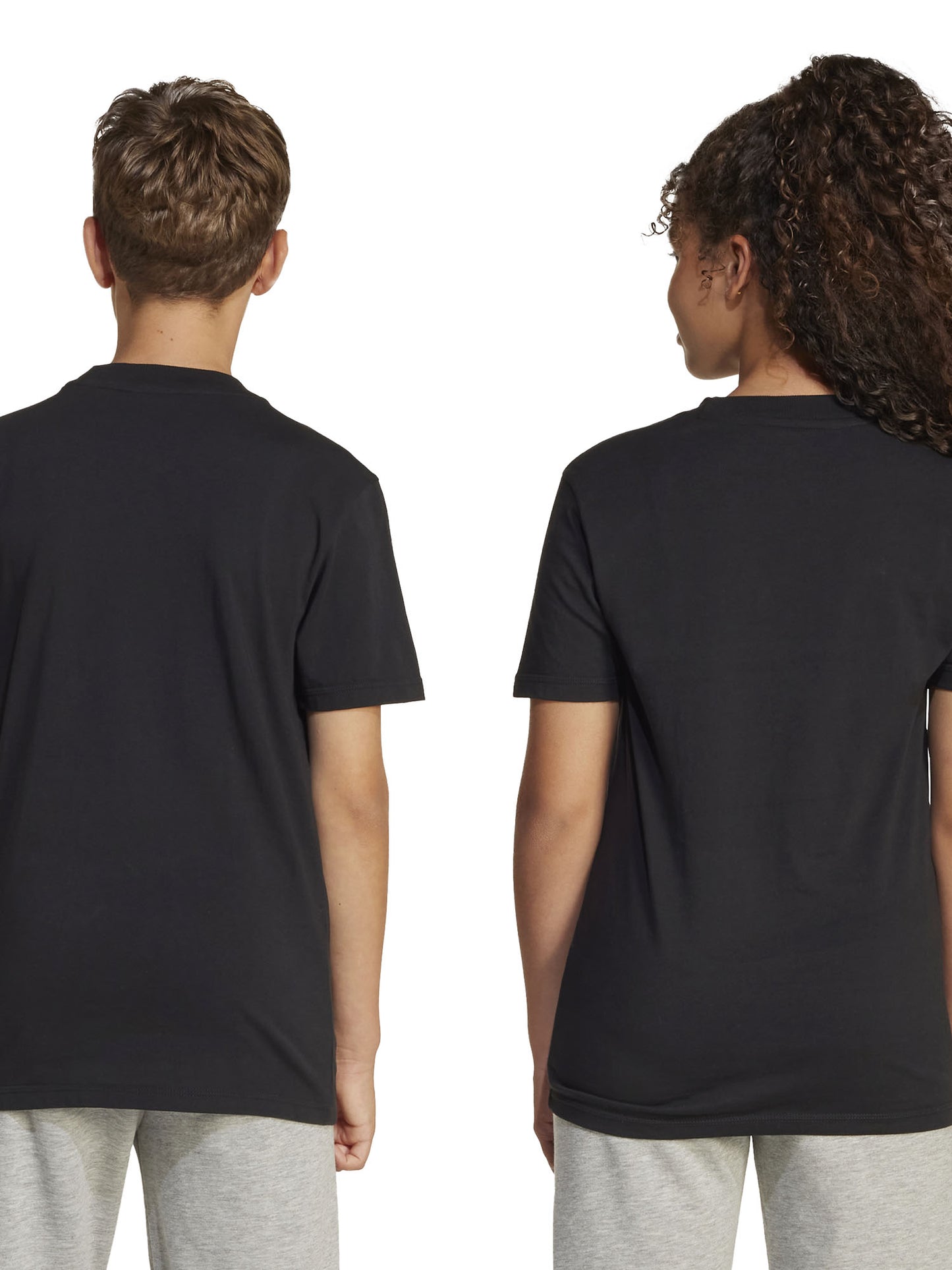 T-shirt Essentials Adidas junior bimbo/a nera a maniche corte