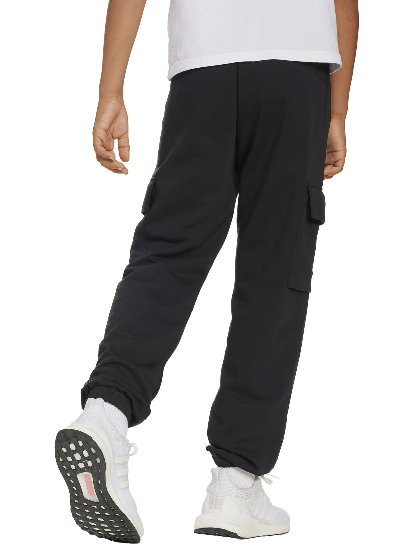 PANTALONE ESSENTIALS CARGO BAMBINI NERO