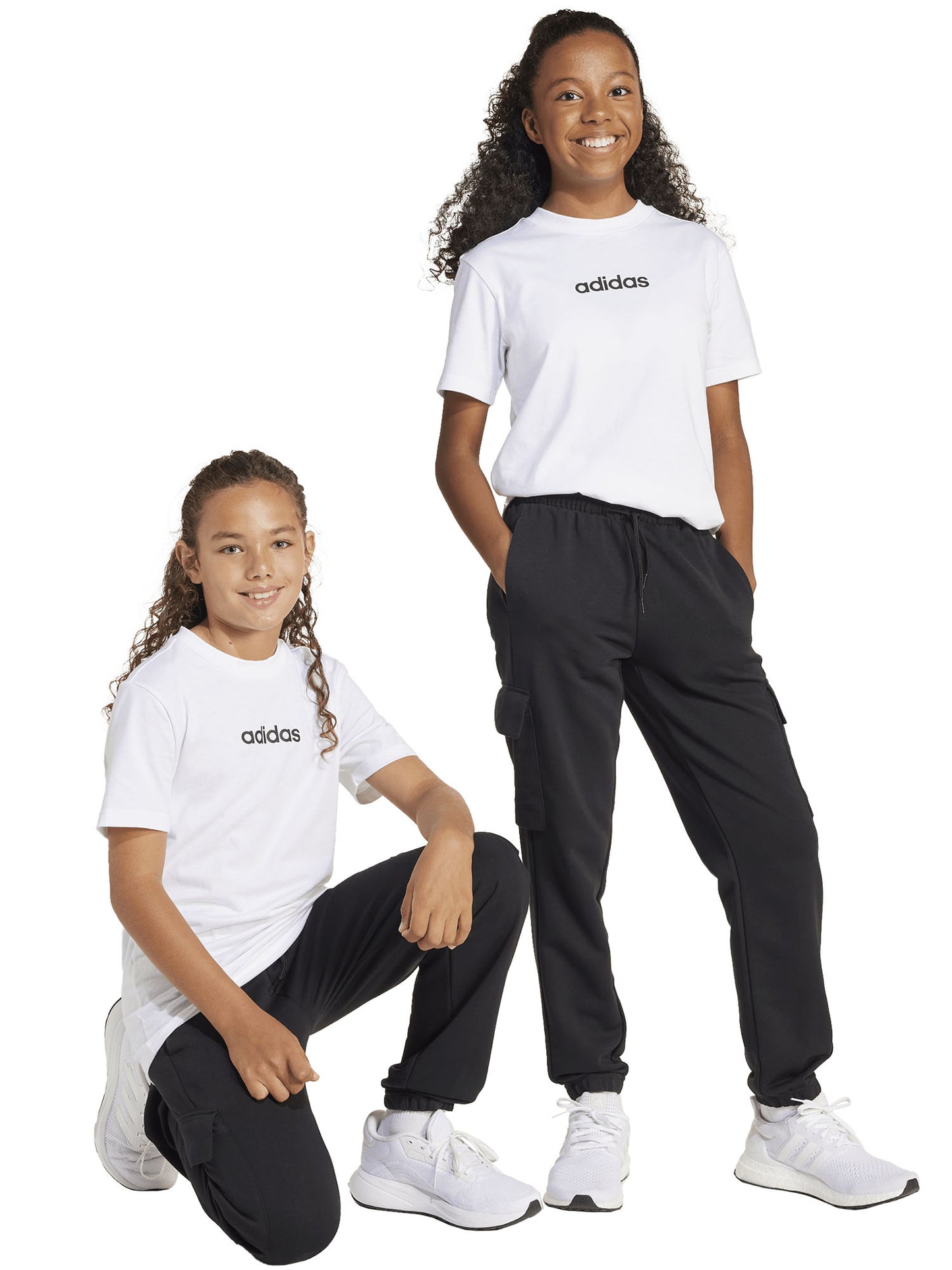 PANTALONE ESSENTIALS CARGO BAMBINI NERO