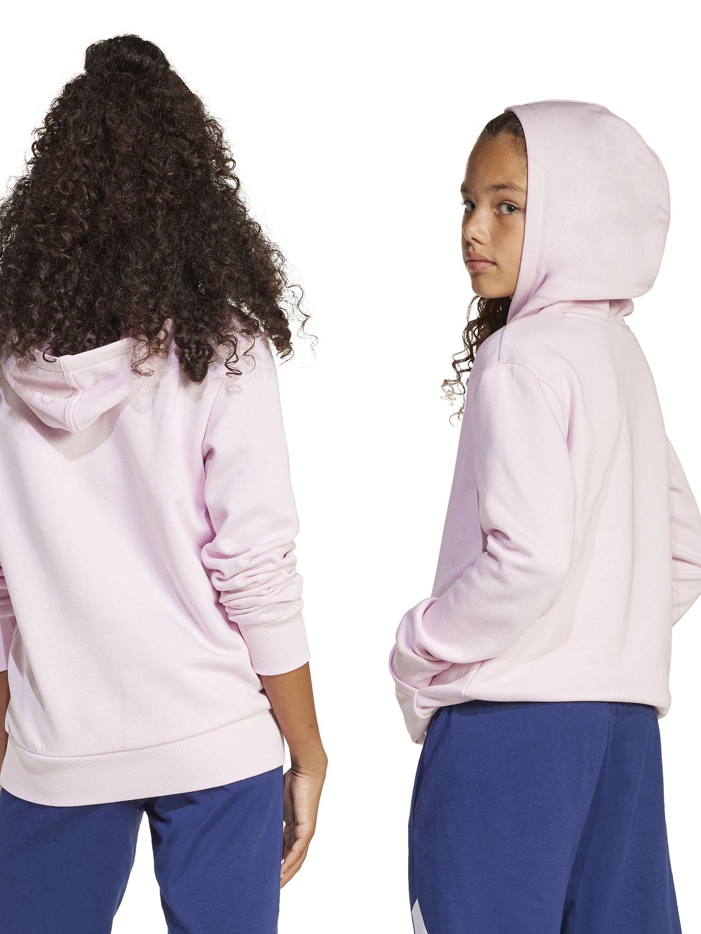 FELPA CON CAPPUCCIO ESSENTIALS ADIDAS BAMBINA ROSA