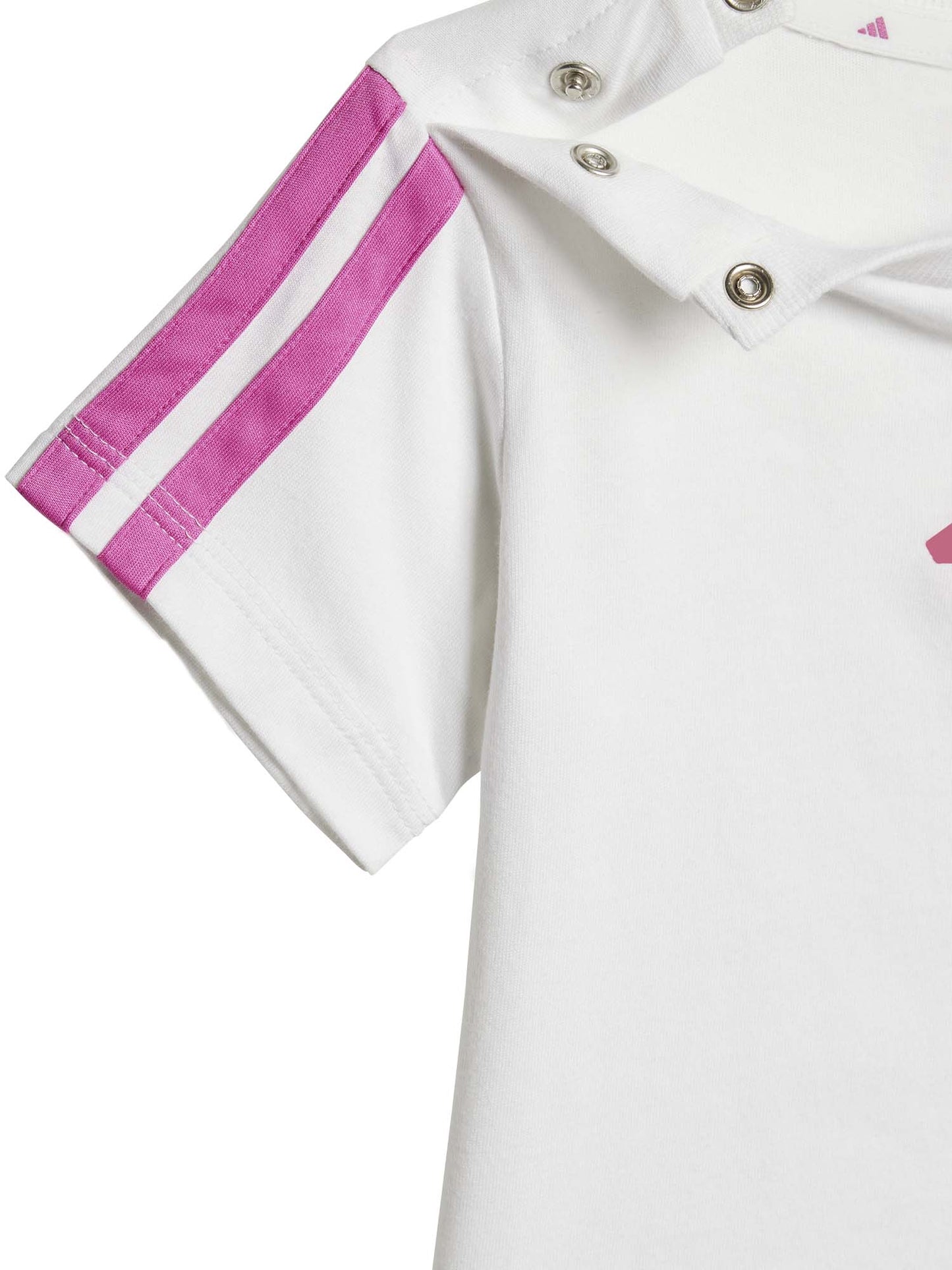 ADIDAS I. T-SH+SHORT - BIANCO FUXIA